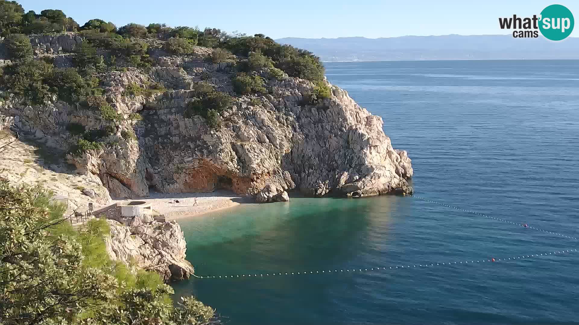 Webcam Brseč beach – Mošćenička Draga – Croatia