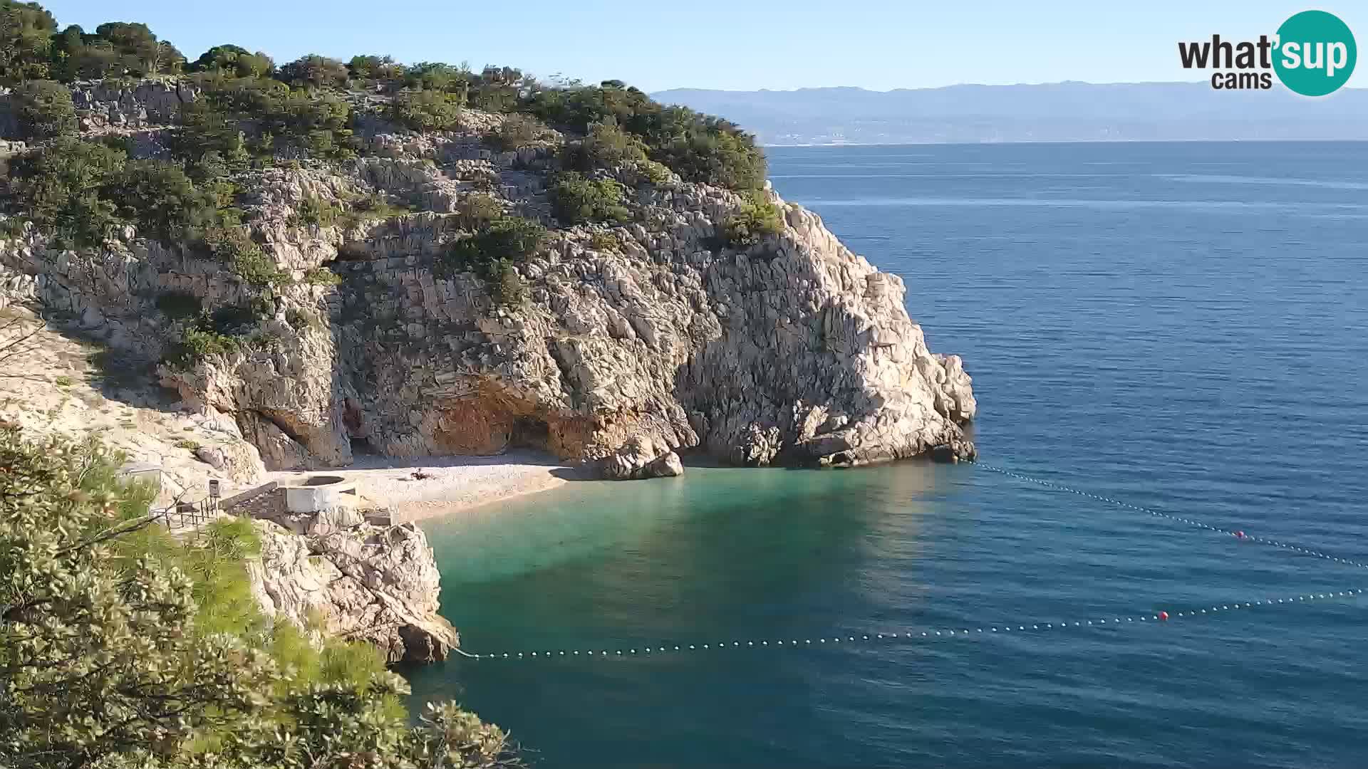Web kamera plaže Brseč – Mošćenička Draga – Hrvatska