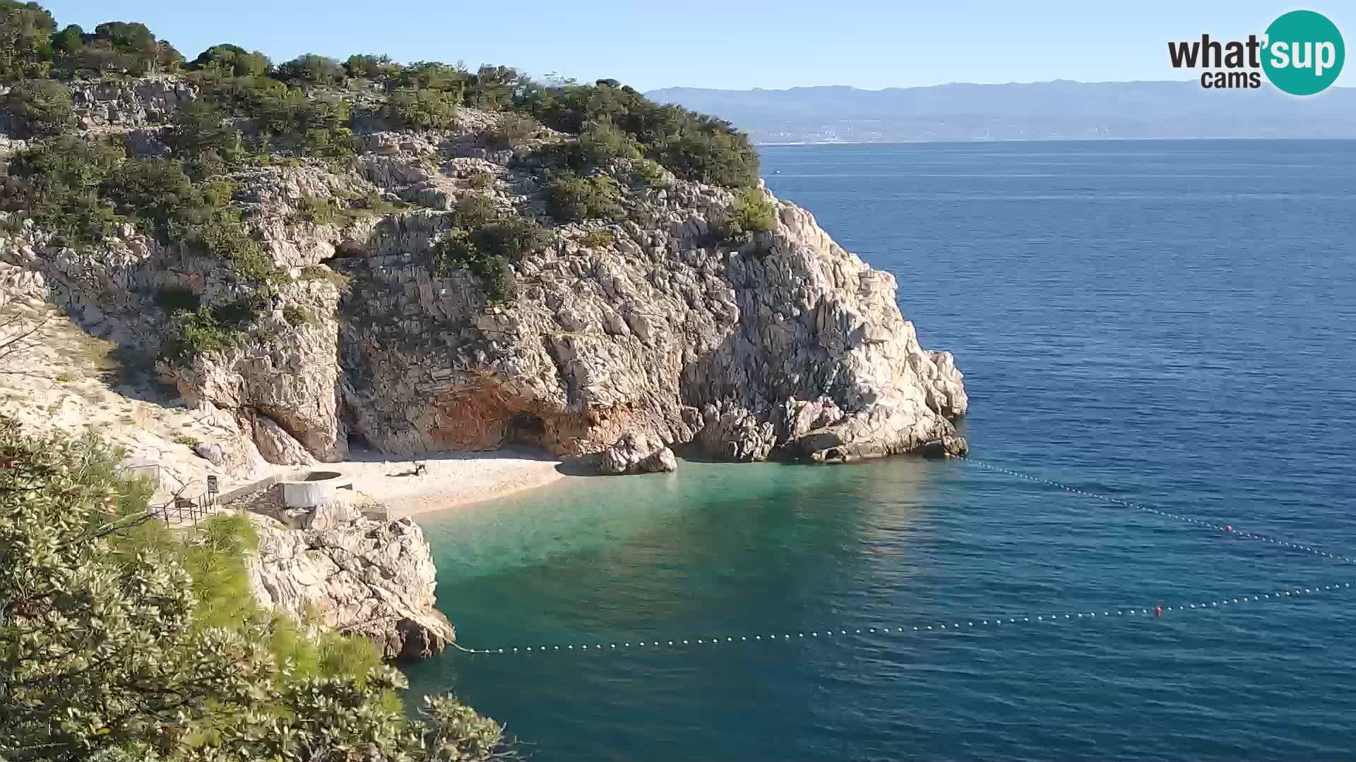 Web kamera plaže Brseč – Mošćenička Draga – Hrvatska