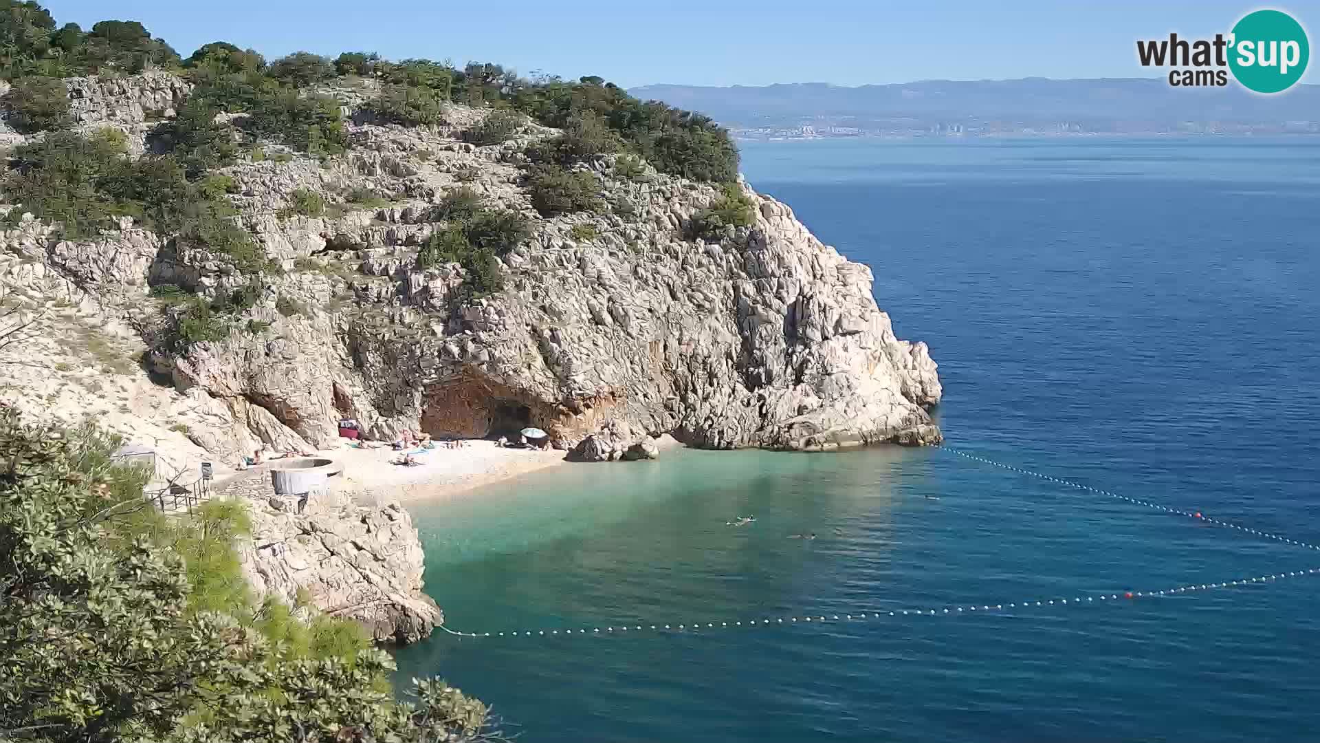 Webcam Brseč Strand – Mošćenička Draga – Kroatien