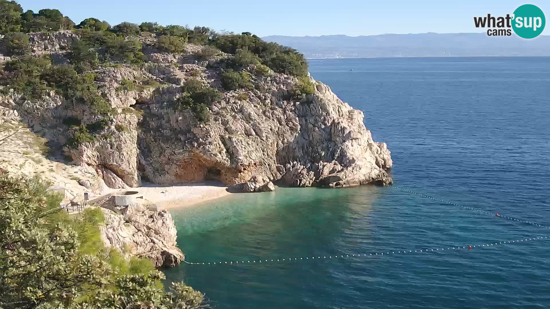 Webcam Brseč beach – Mošćenička Draga – Croatia
