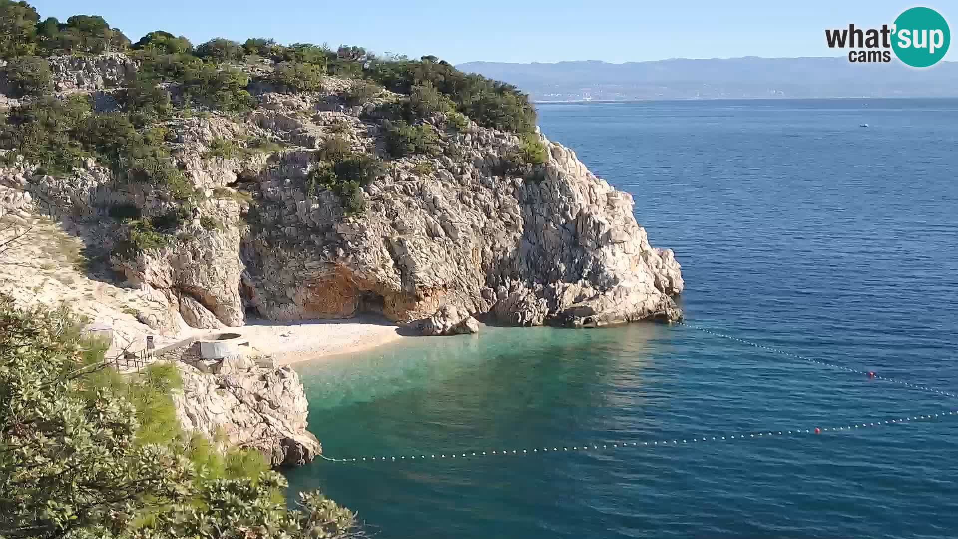 Webcam Bersezio spiaggia – Draga di Moschiena – Croazia