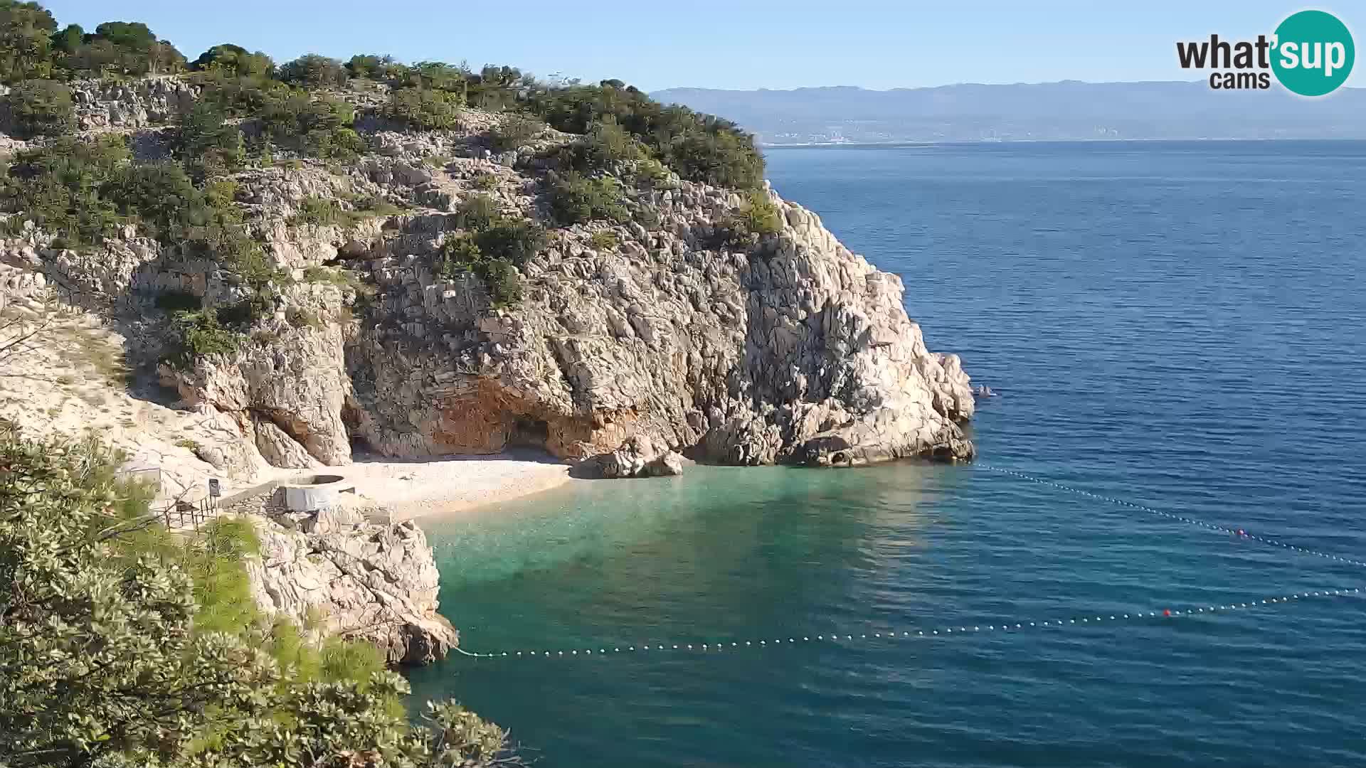 Webcam Brseč beach – Mošćenička Draga – Croatia