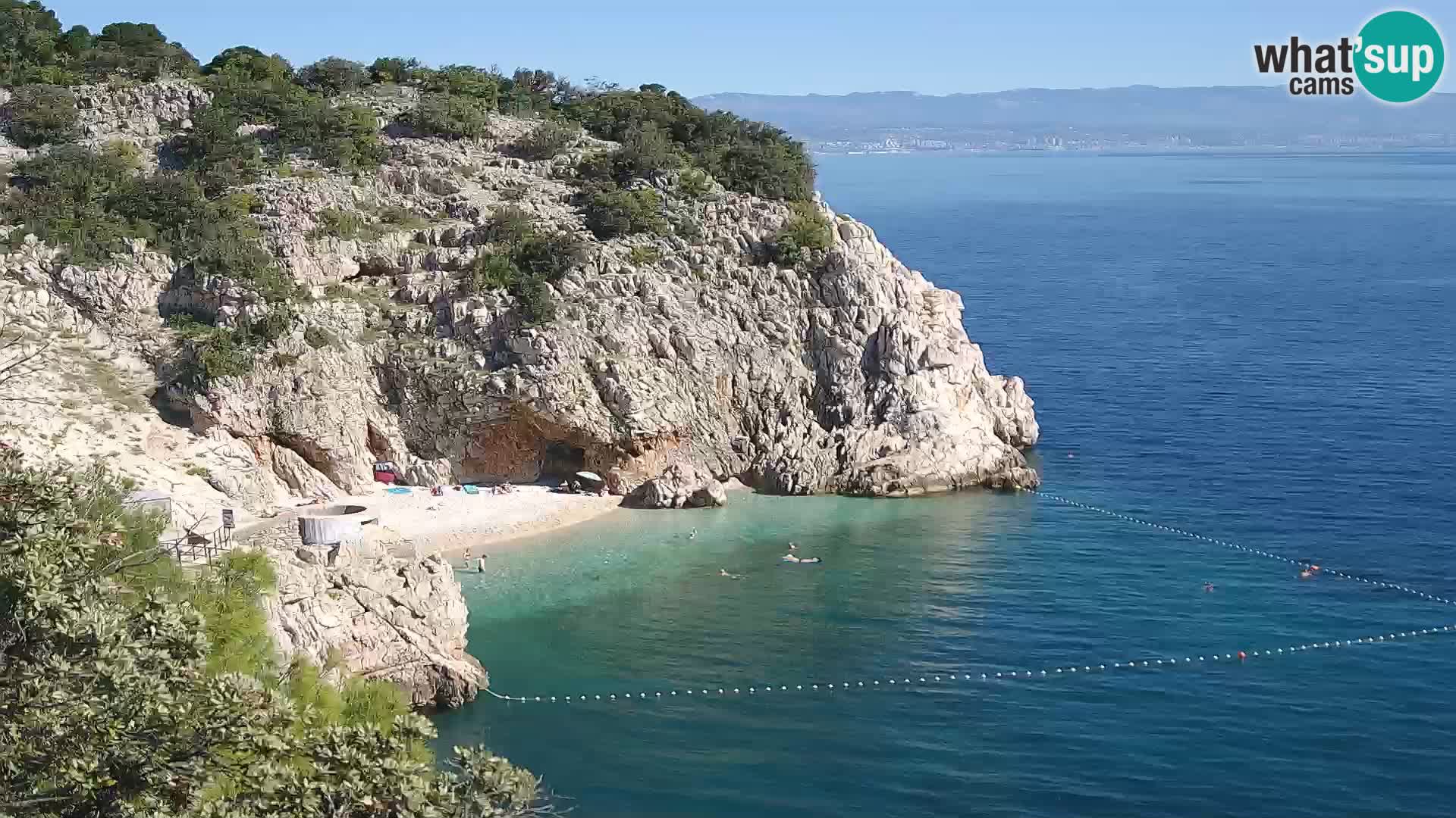 Webcam Bersezio spiaggia – Draga di Moschiena – Croazia