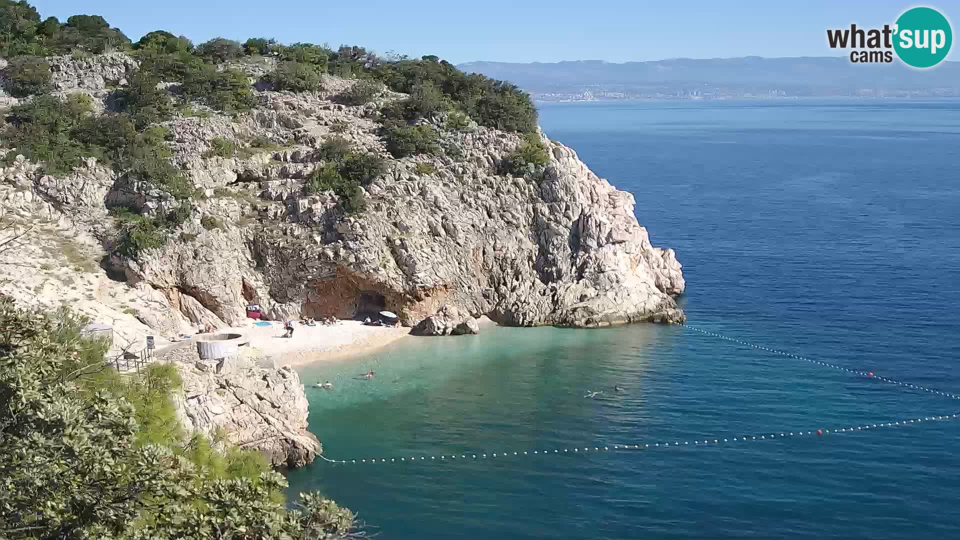 Web kamera plaže Brseč – Mošćenička Draga – Hrvatska