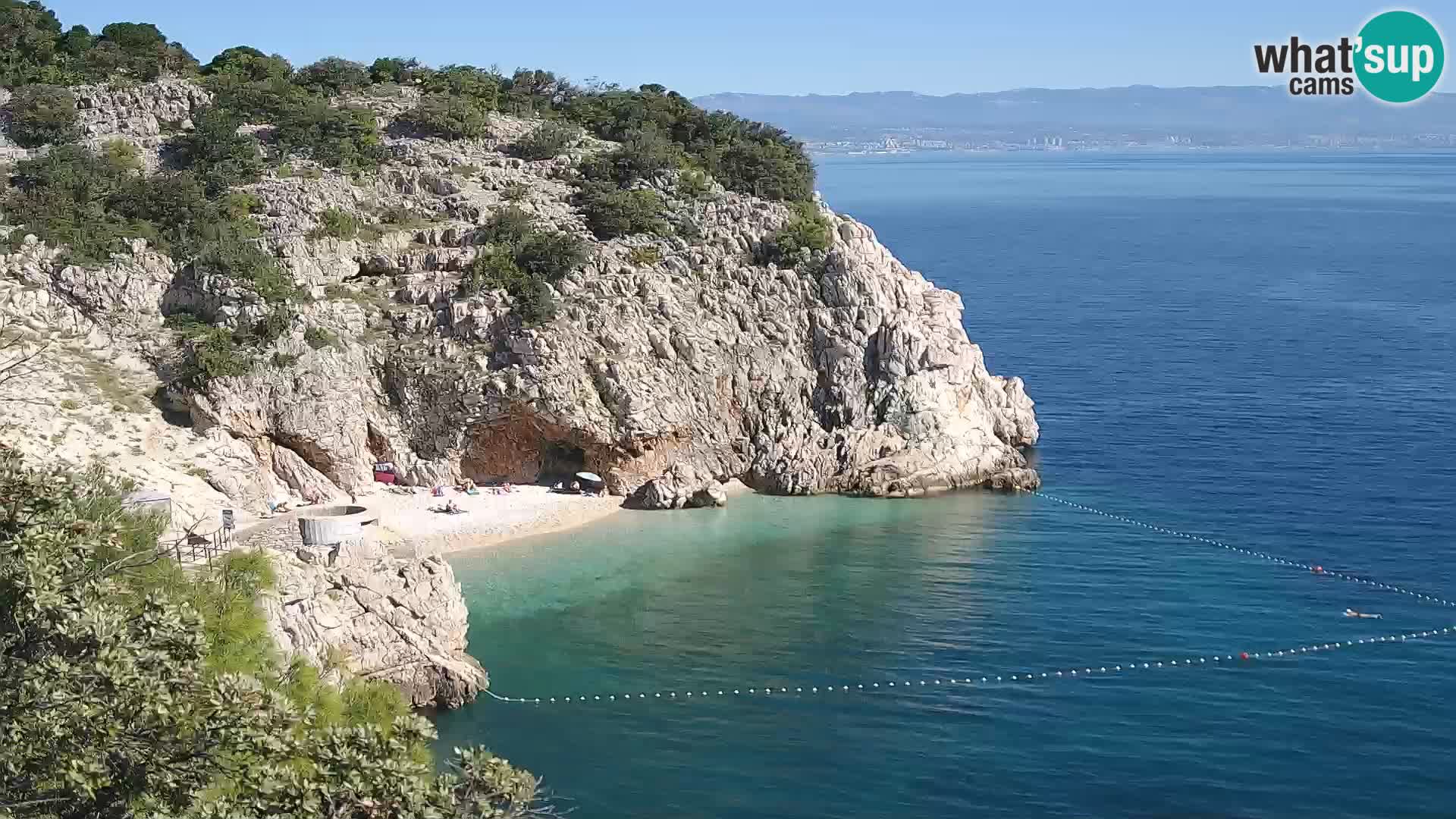 Webcam Bersezio spiaggia – Draga di Moschiena – Croazia