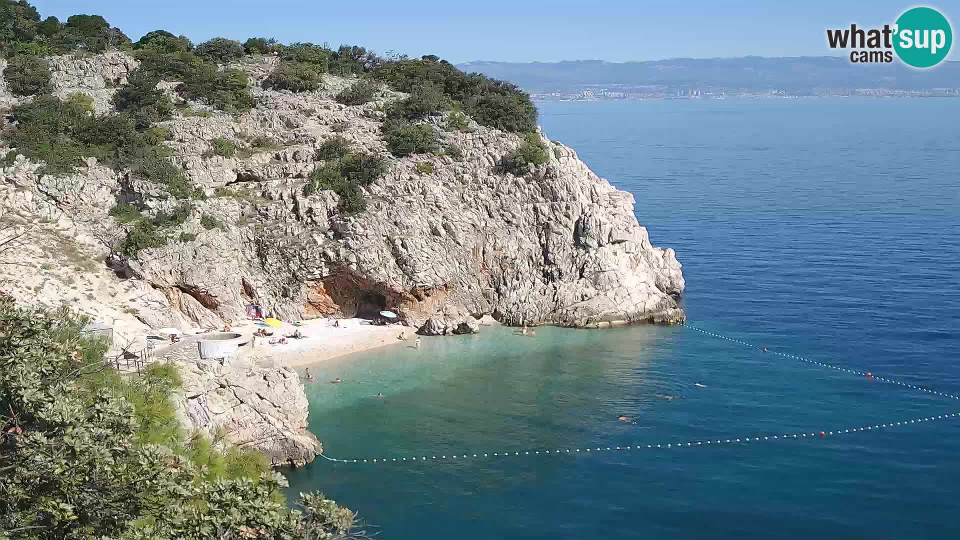 Webcam Brseč beach – Mošćenička Draga – Croatia