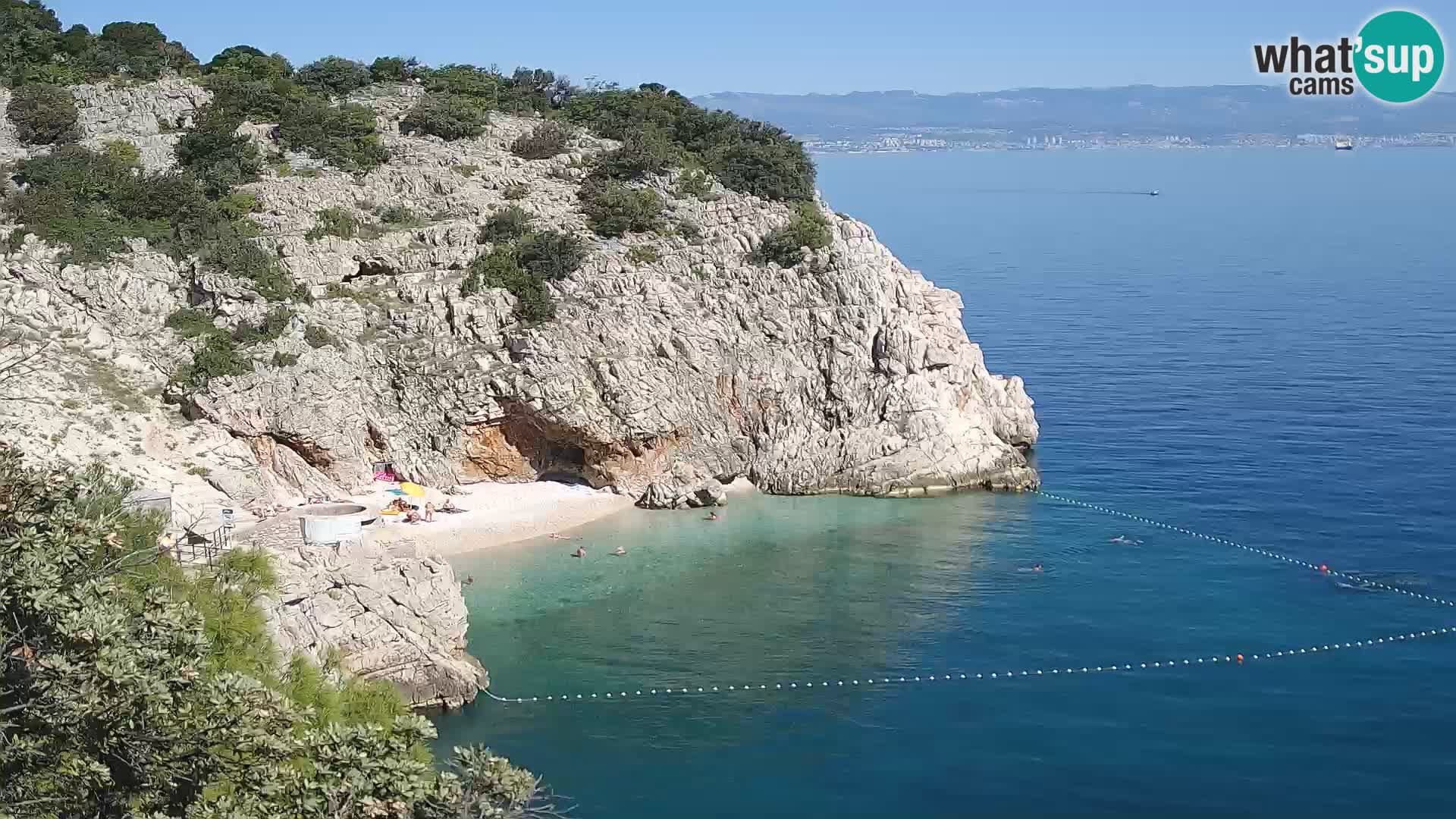Web kamera plaže Brseč – Mošćenička Draga – Hrvatska
