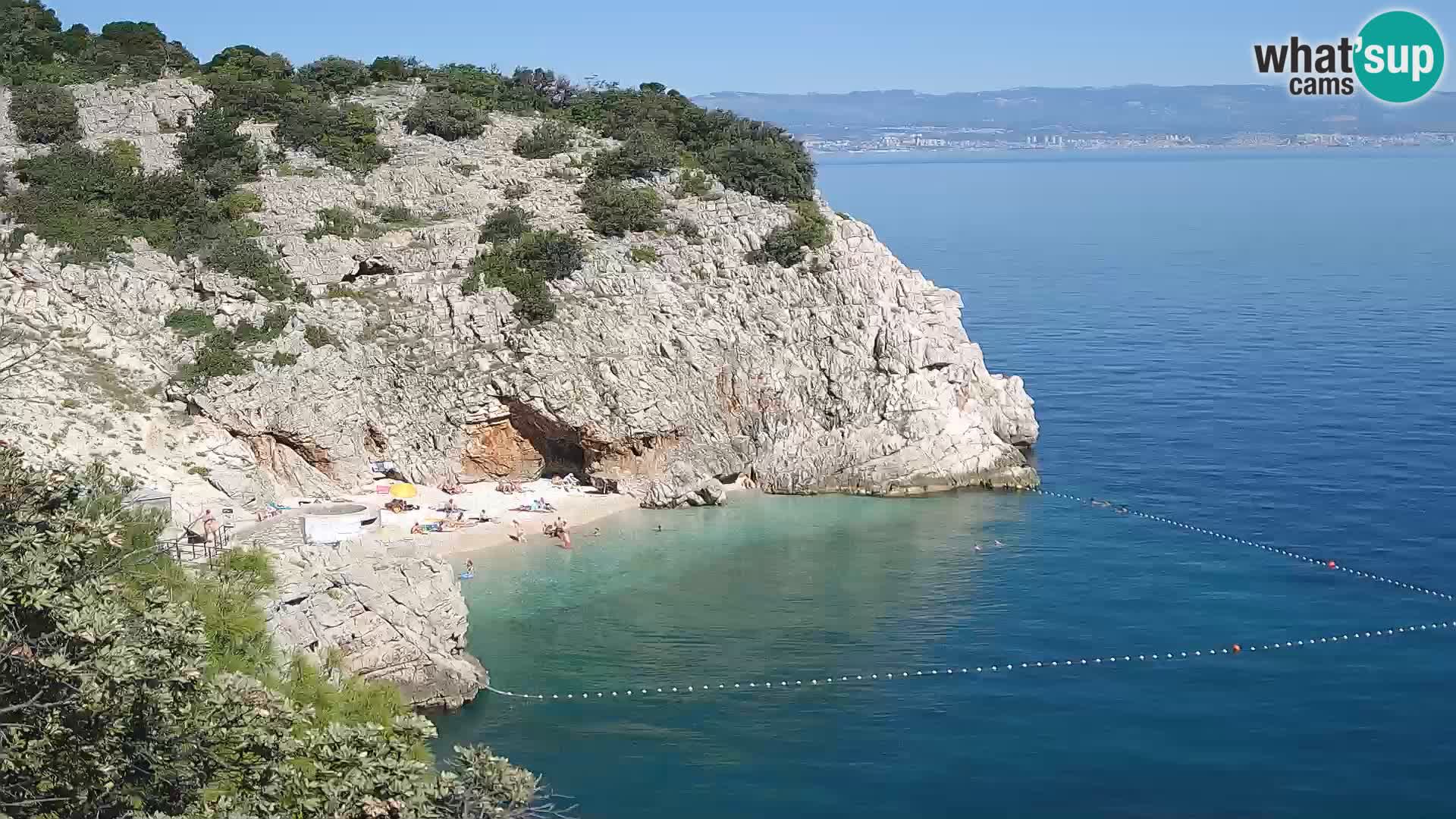 Webcam Brseč beach – Mošćenička Draga – Croatia