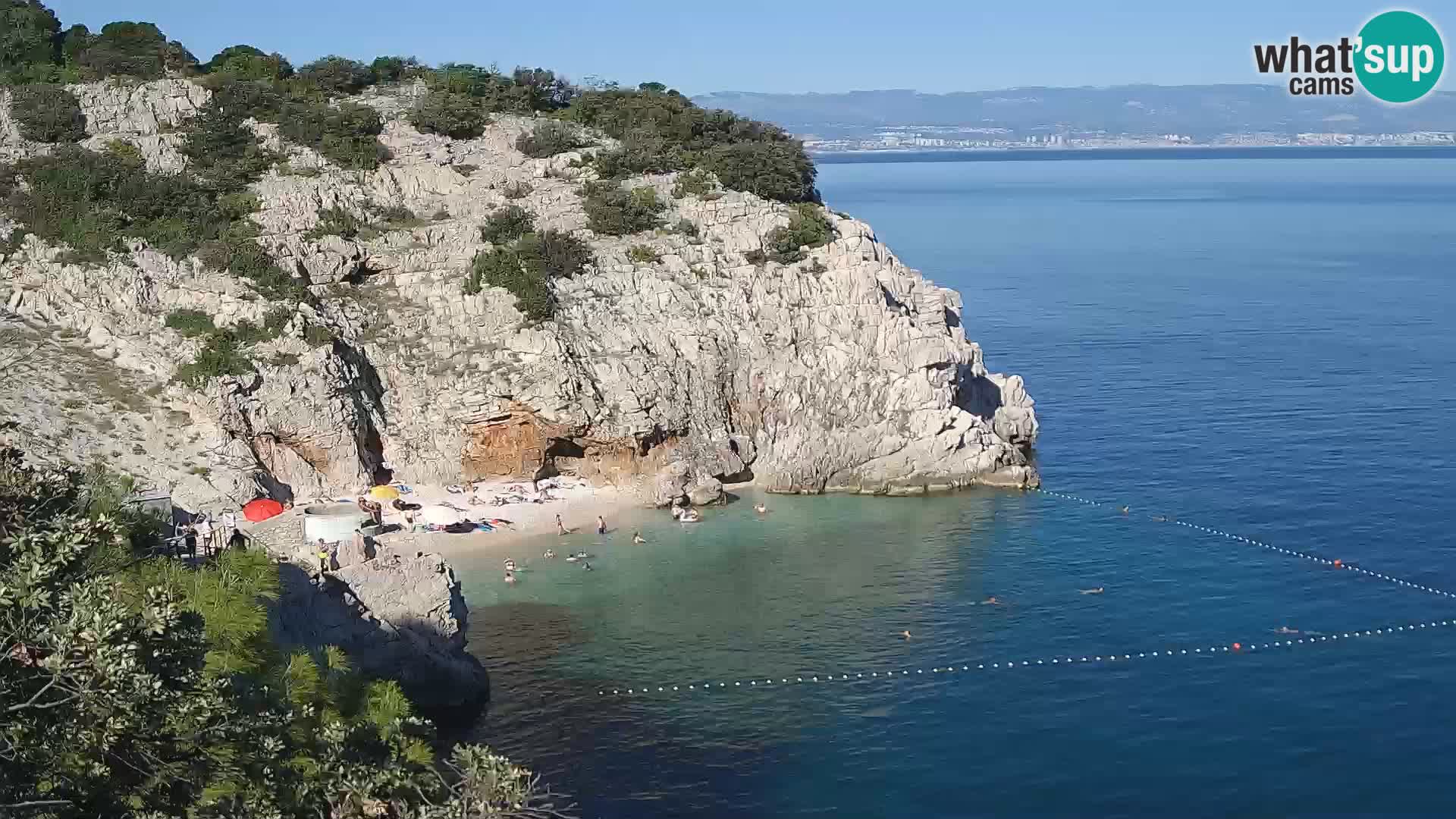 Webcam Brseč beach – Mošćenička Draga – Croatia