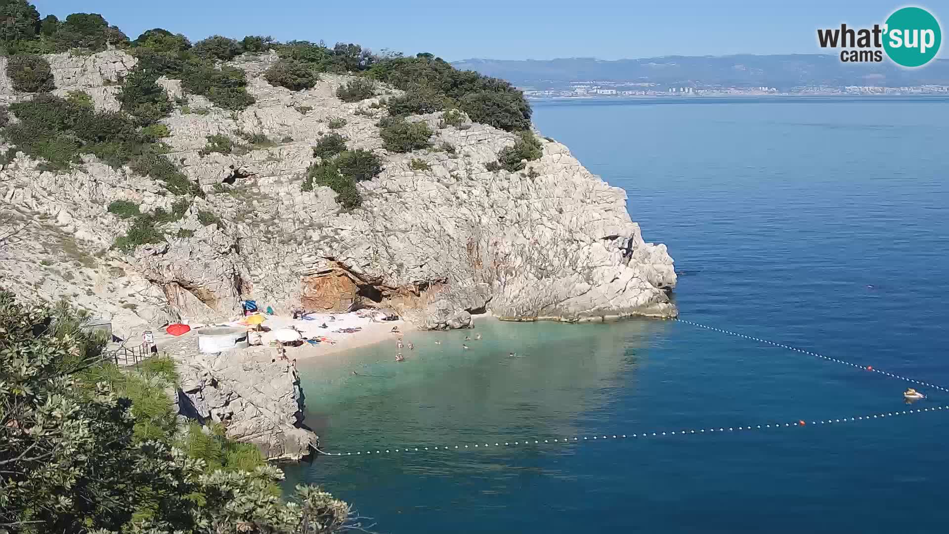 Web kamera plaže Brseč – Mošćenička Draga – Hrvatska