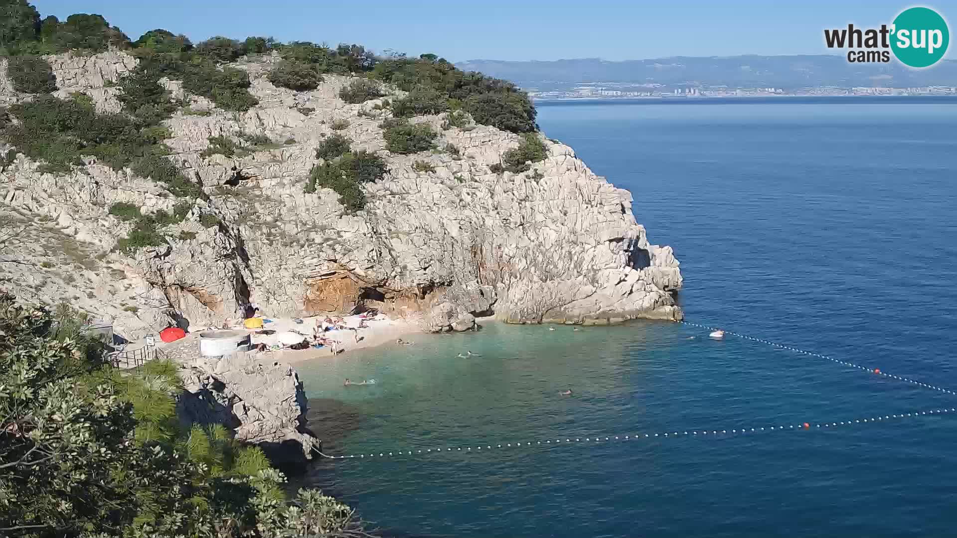 Webcam Bersezio spiaggia – Draga di Moschiena – Croazia
