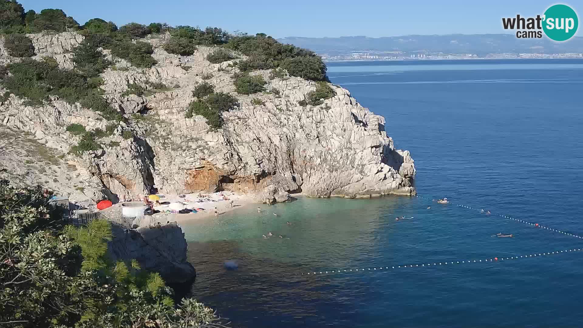 Webcam Bersezio spiaggia – Draga di Moschiena – Croazia
