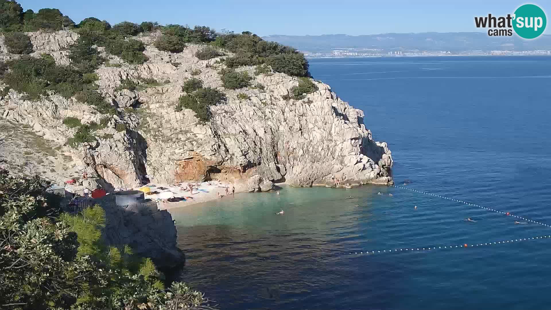 Webcam Brseč beach – Mošćenička Draga – Croatia