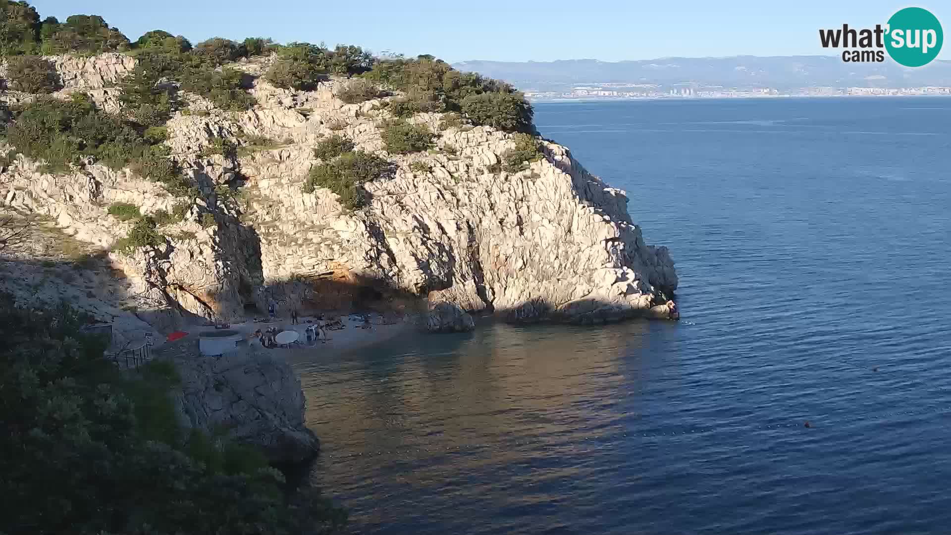 Webcam Bersezio spiaggia – Draga di Moschiena – Croazia
