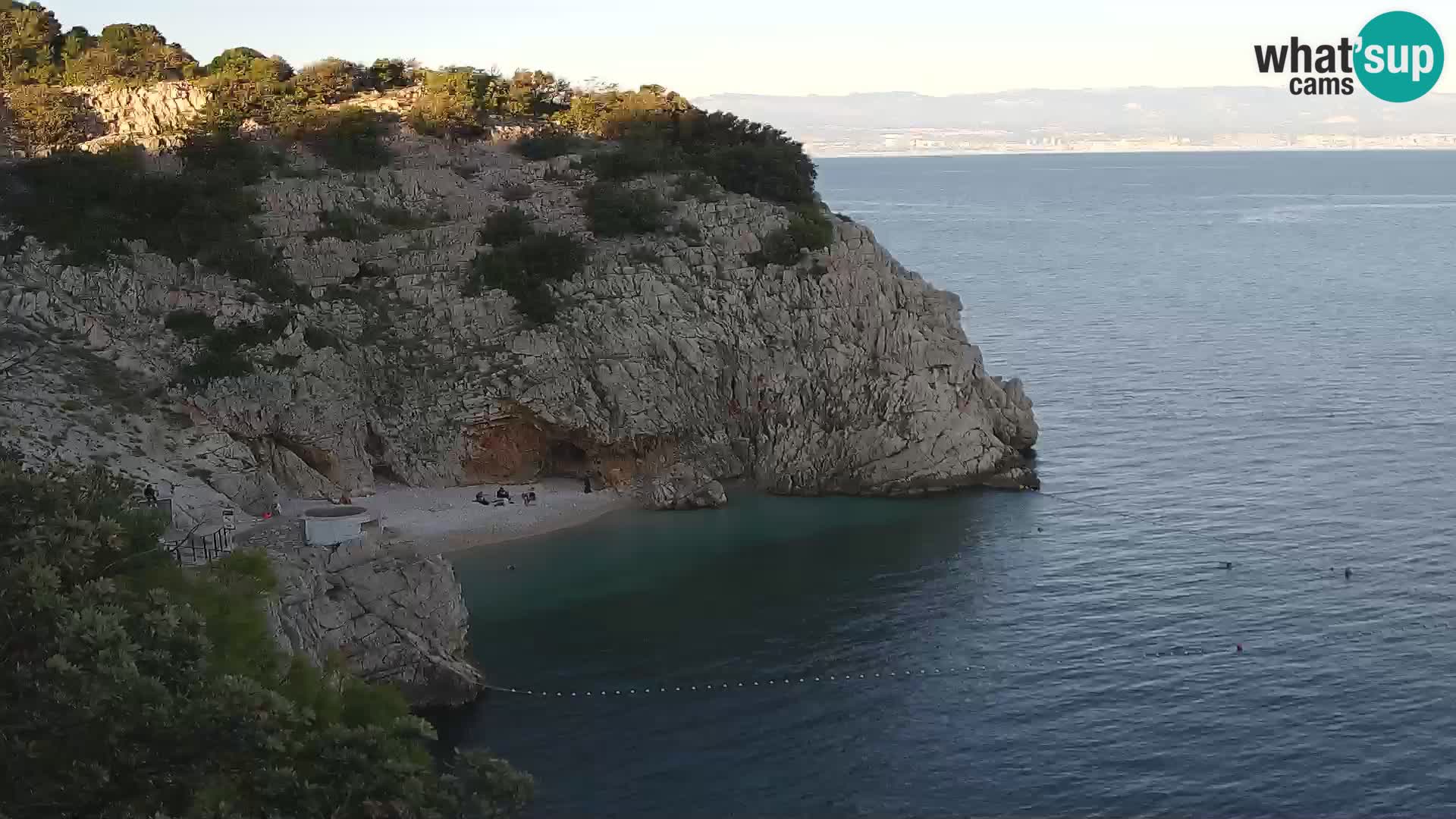 Webcam Bersezio spiaggia – Draga di Moschiena – Croazia