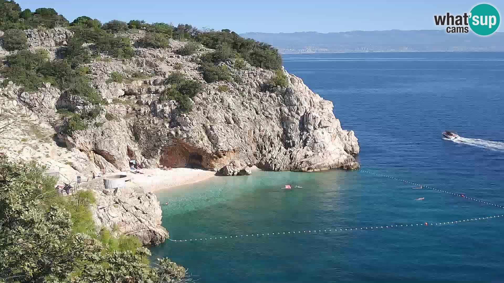 Webcam Bersezio spiaggia – Draga di Moschiena – Croazia