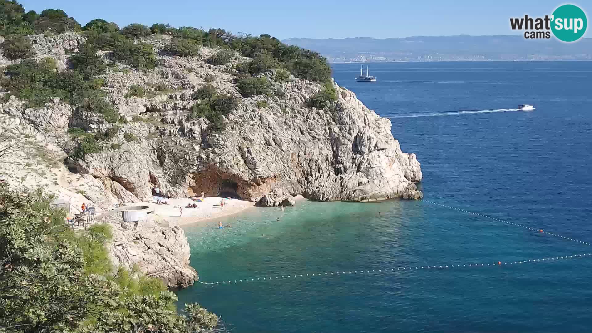 Webcam Bersezio spiaggia – Draga di Moschiena – Croazia