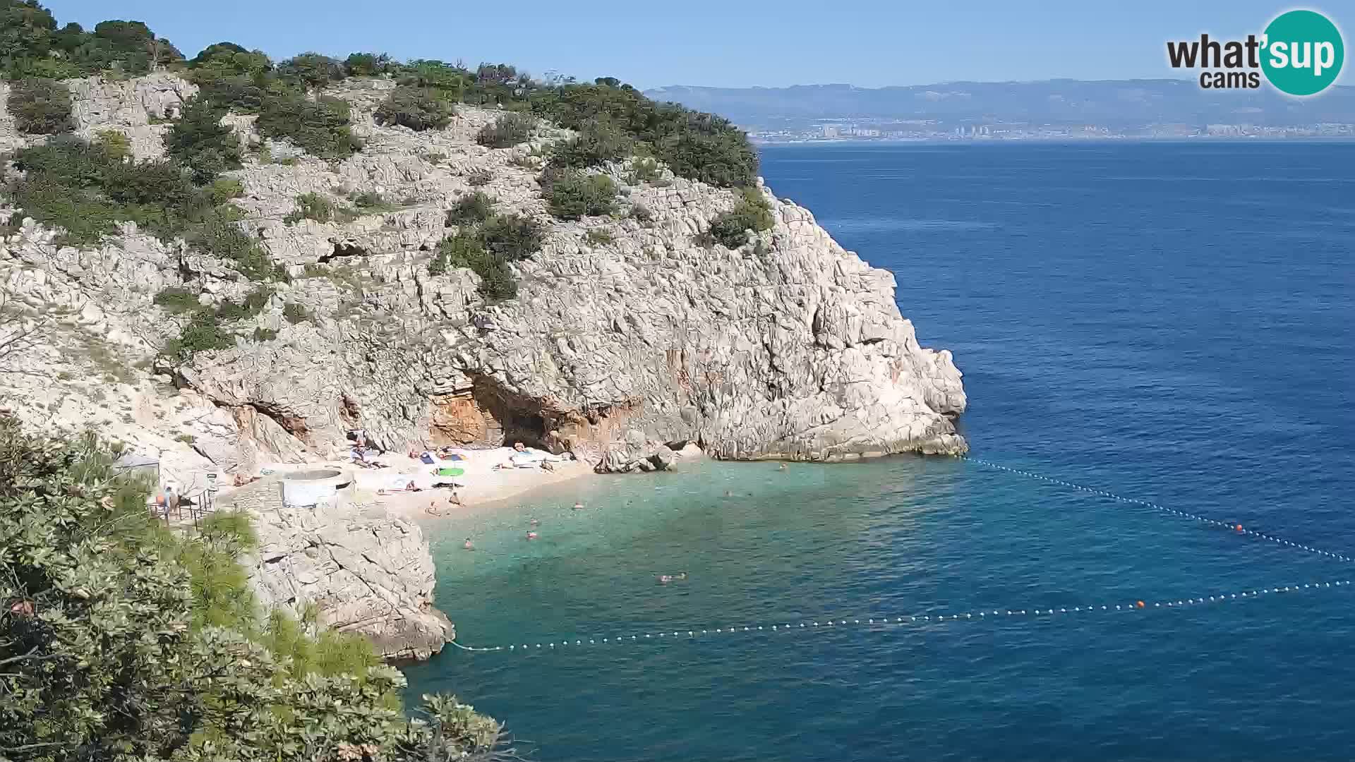 Webcam Brseč beach – Mošćenička Draga – Croatia