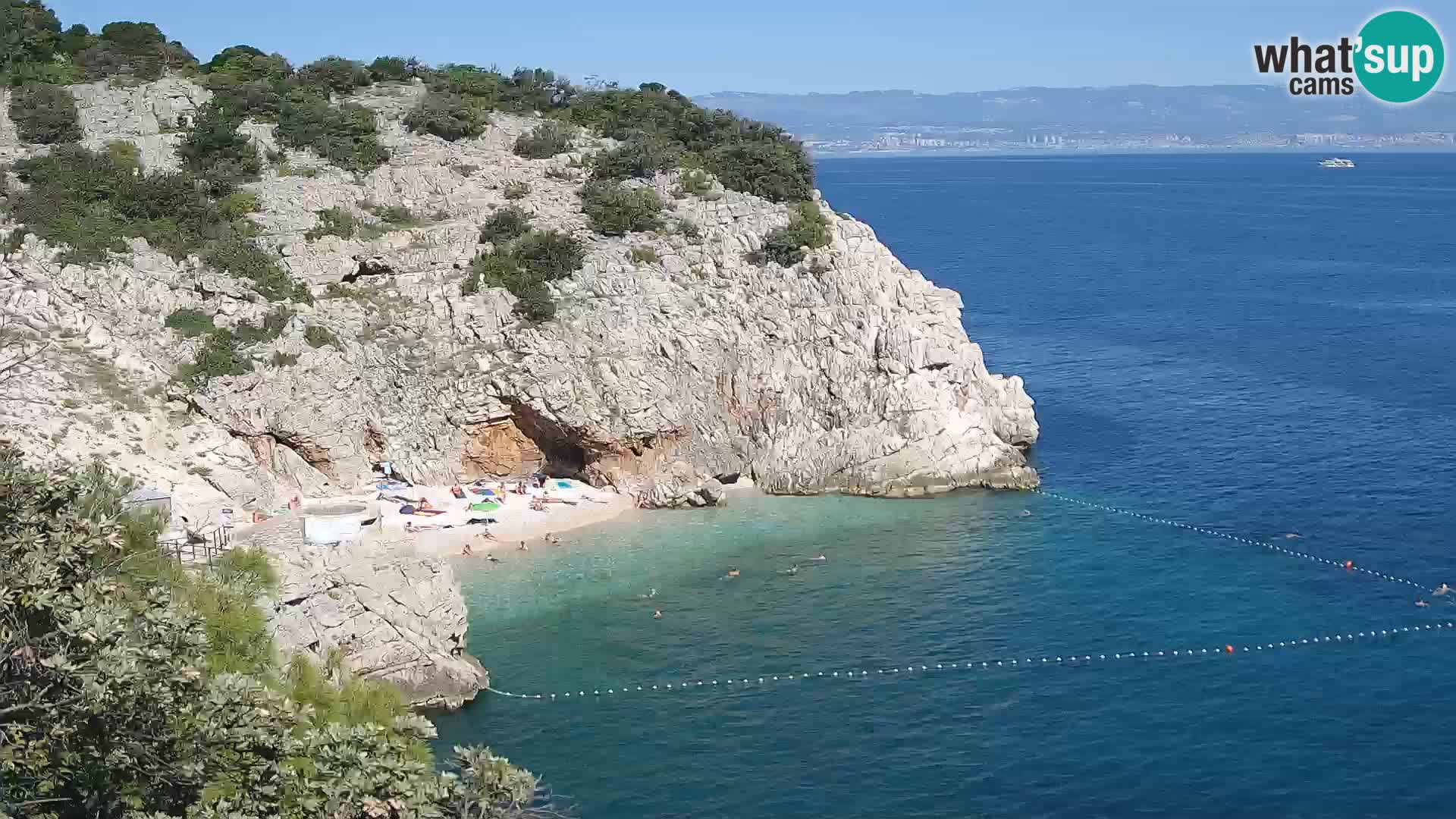 Web kamera plaže Brseč – Mošćenička Draga – Hrvatska