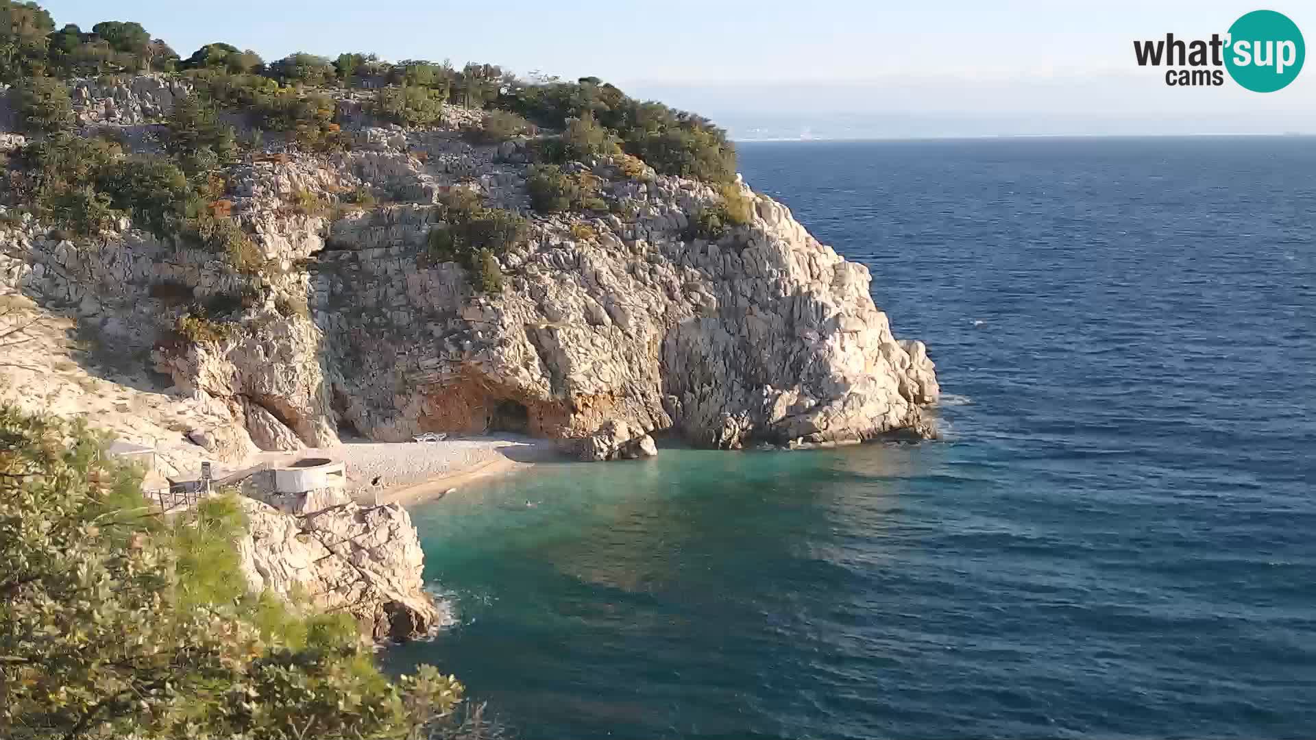 Webcam Brseč beach – Mošćenička Draga – Croatia