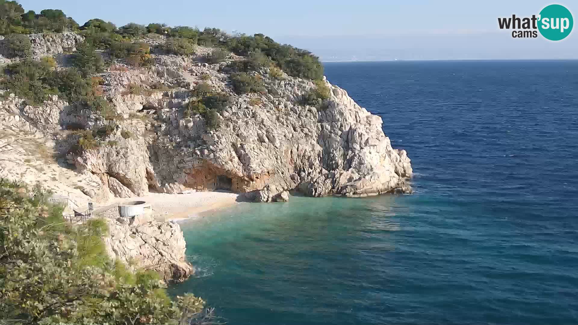 Webcam Brseč beach – Mošćenička Draga – Croatia