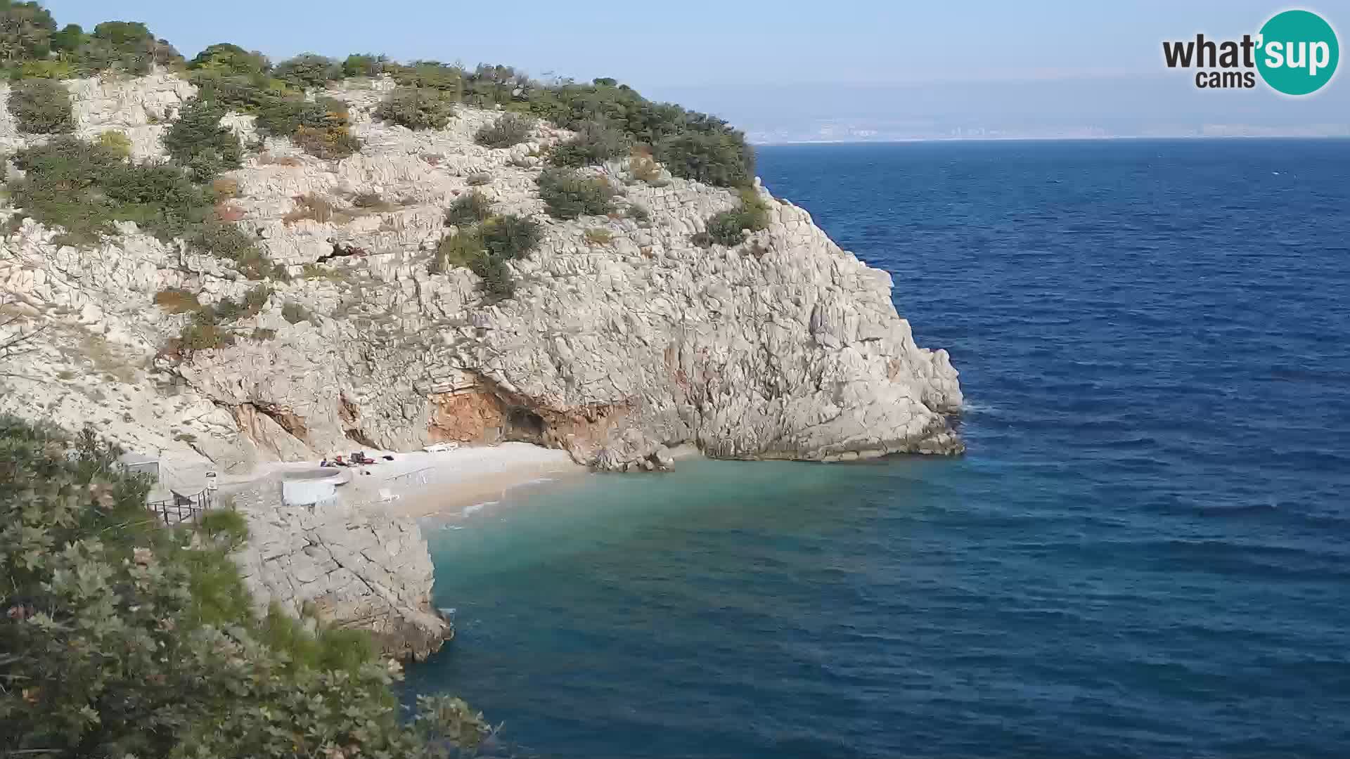Webcam Brseč beach – Mošćenička Draga – Croatia