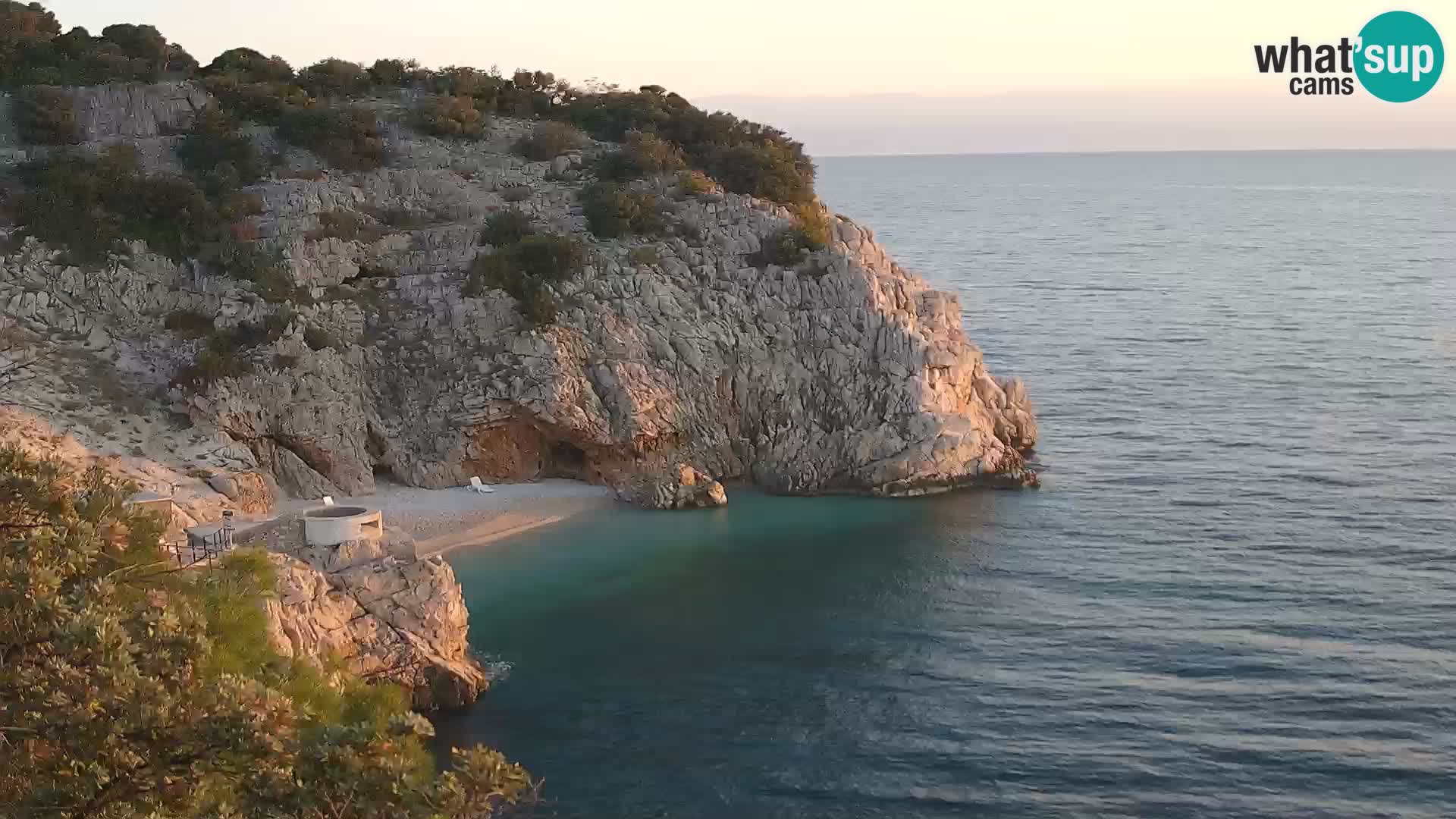 Webcam Bersezio spiaggia – Draga di Moschiena – Croazia