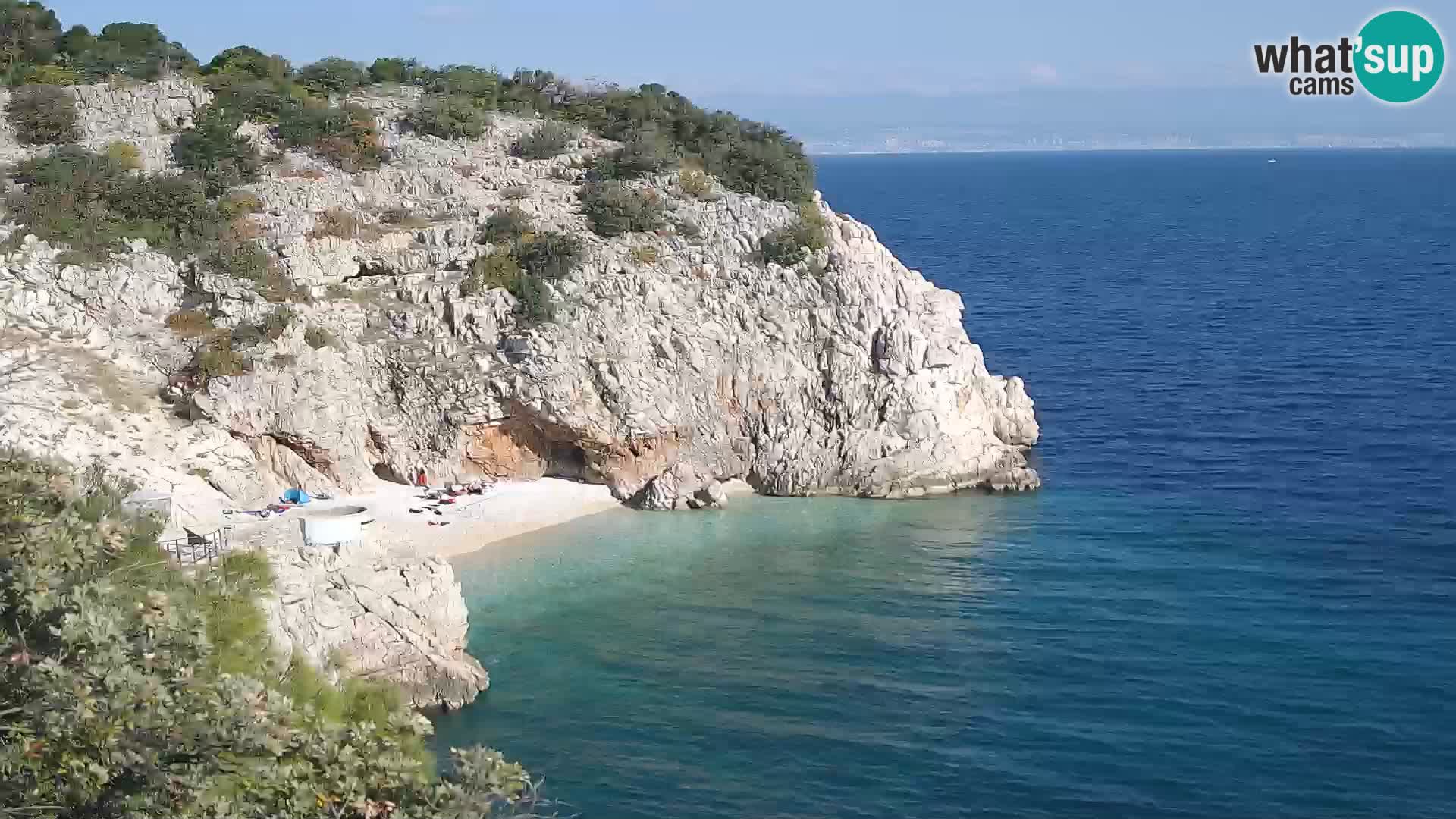 Web kamera plaže Brseč – Mošćenička Draga – Hrvatska
