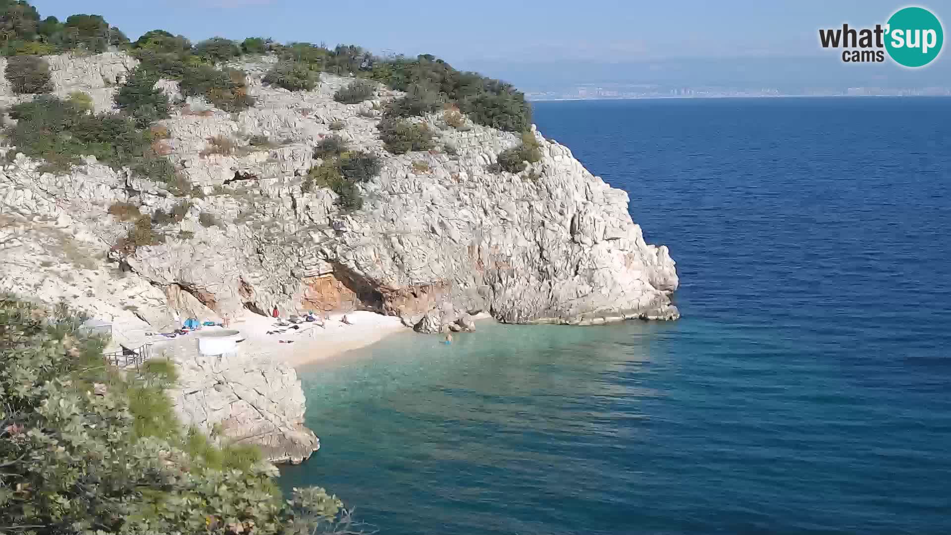 Web kamera plaže Brseč – Mošćenička Draga – Hrvatska