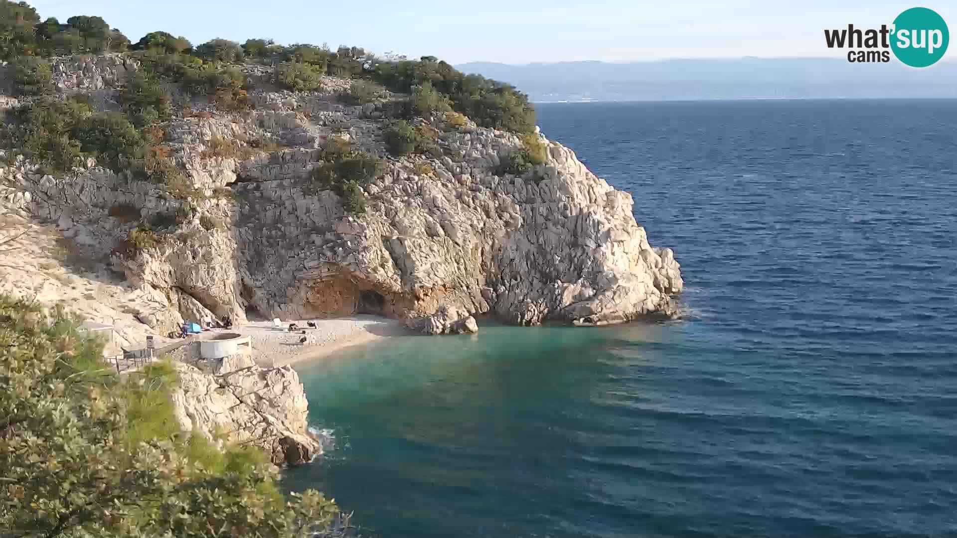 Webcam Brseč Strand – Mošćenička Draga – Kroatien