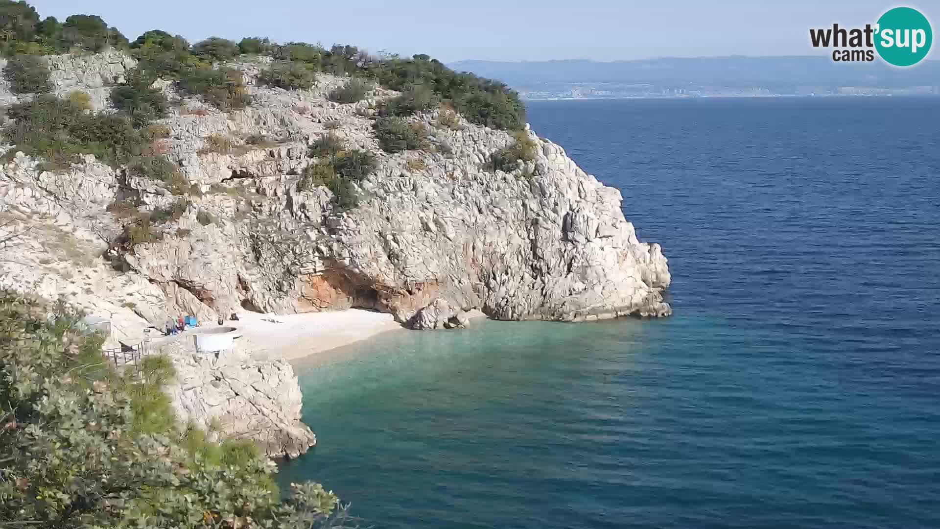 Webcam Bersezio spiaggia – Draga di Moschiena – Croazia