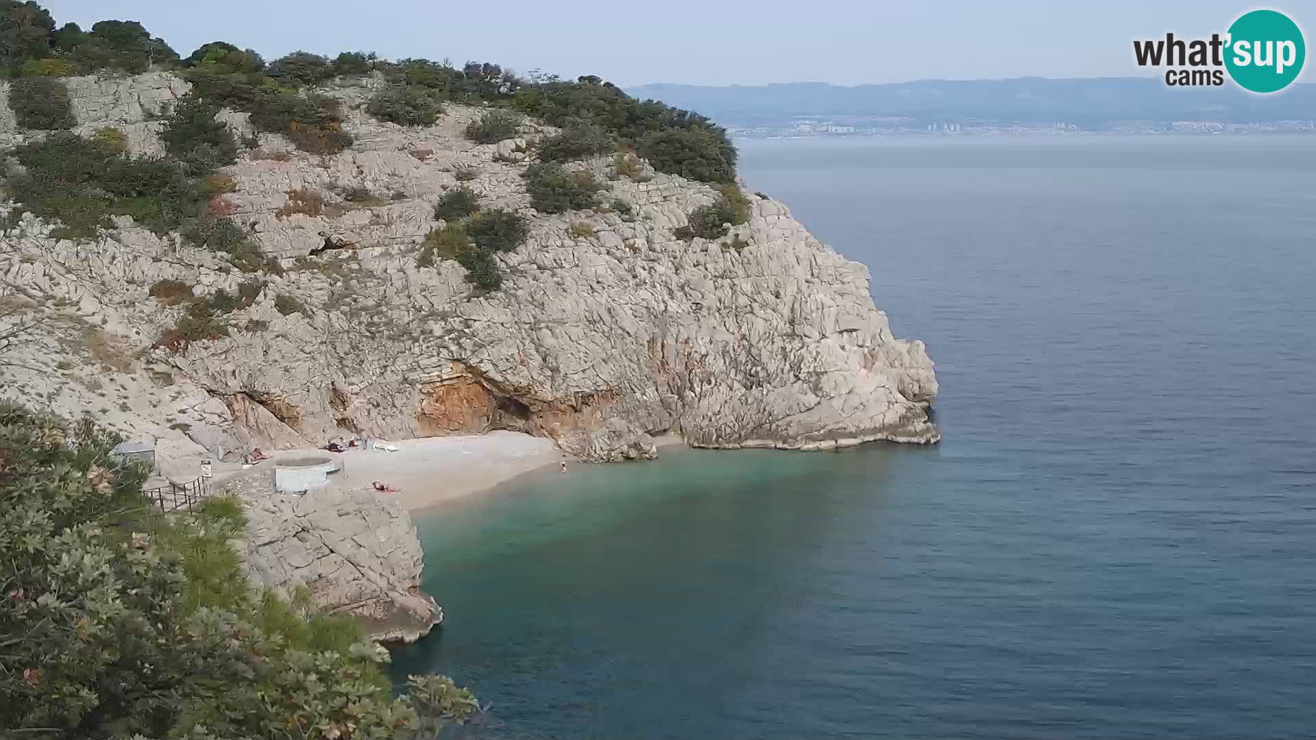 Webcam Brseč beach – Mošćenička Draga – Croatia