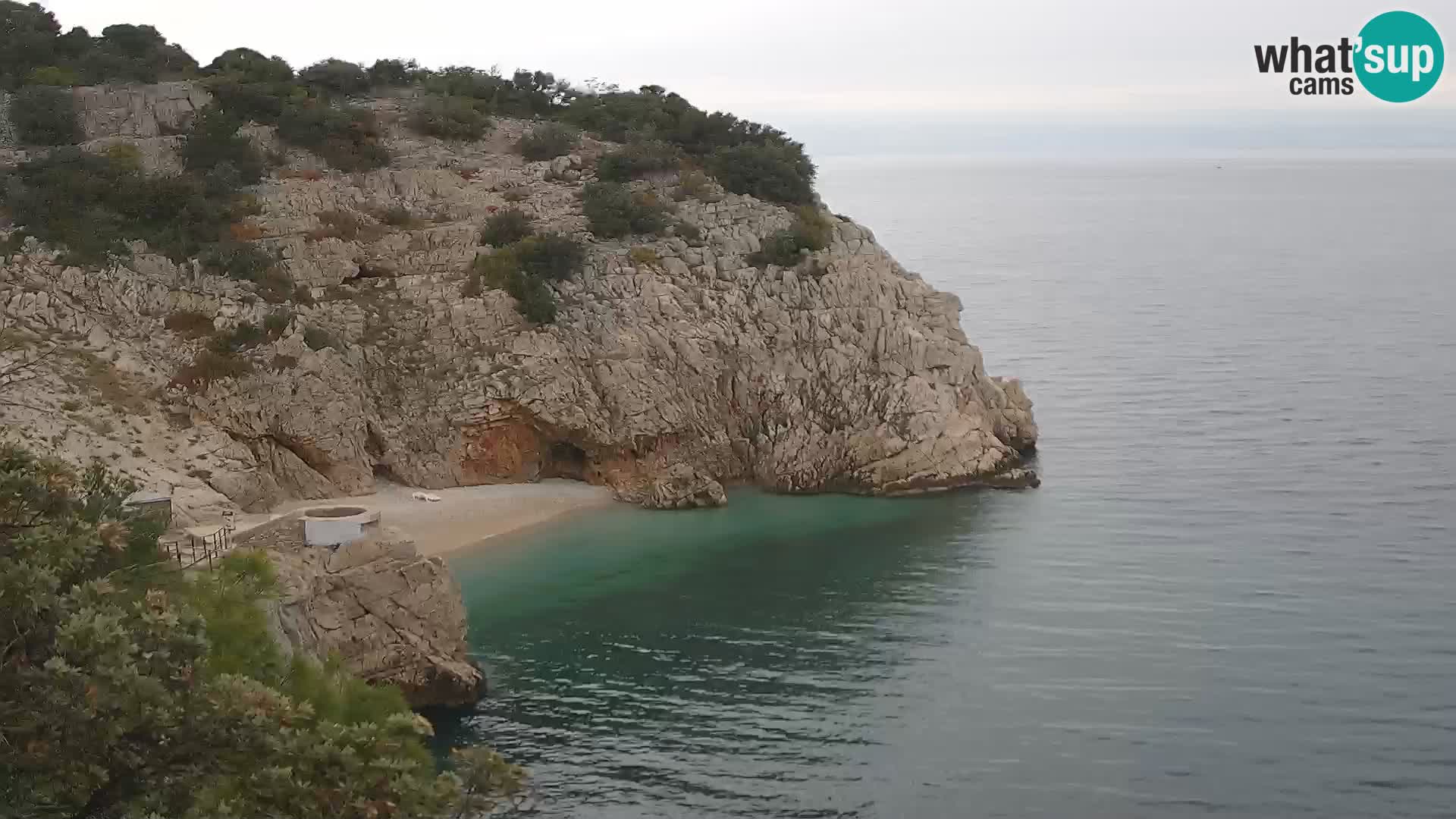 Webcam Brseč beach – Mošćenička Draga – Croatia