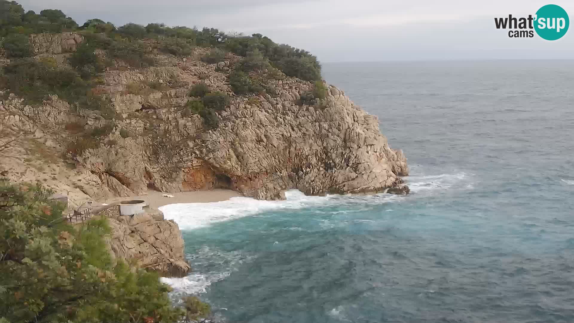 Webcam Brseč beach – Mošćenička Draga – Croatia