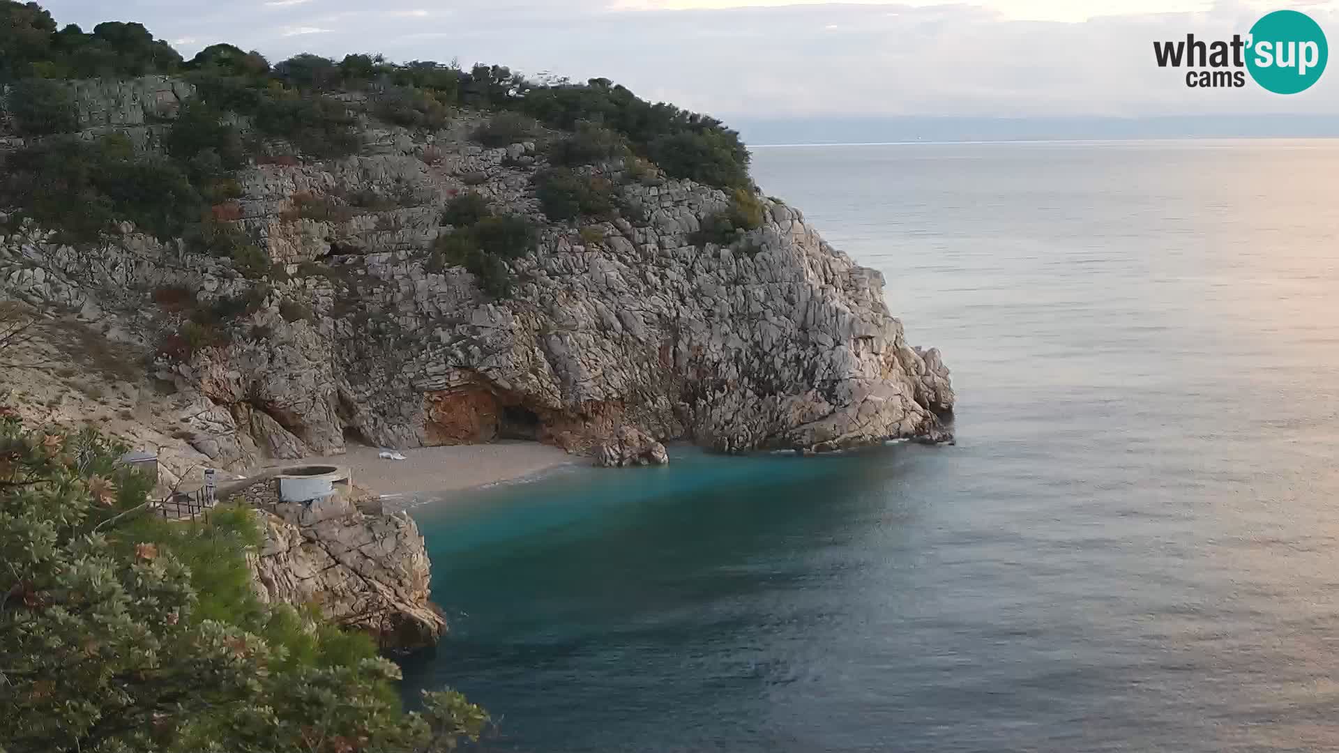 Spletna kamera Brseč plaža – Mošćenička Draga – Hrvaška