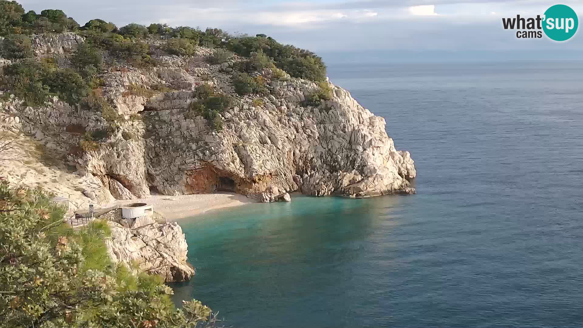 Web kamera plaže Brseč – Mošćenička Draga – Hrvatska