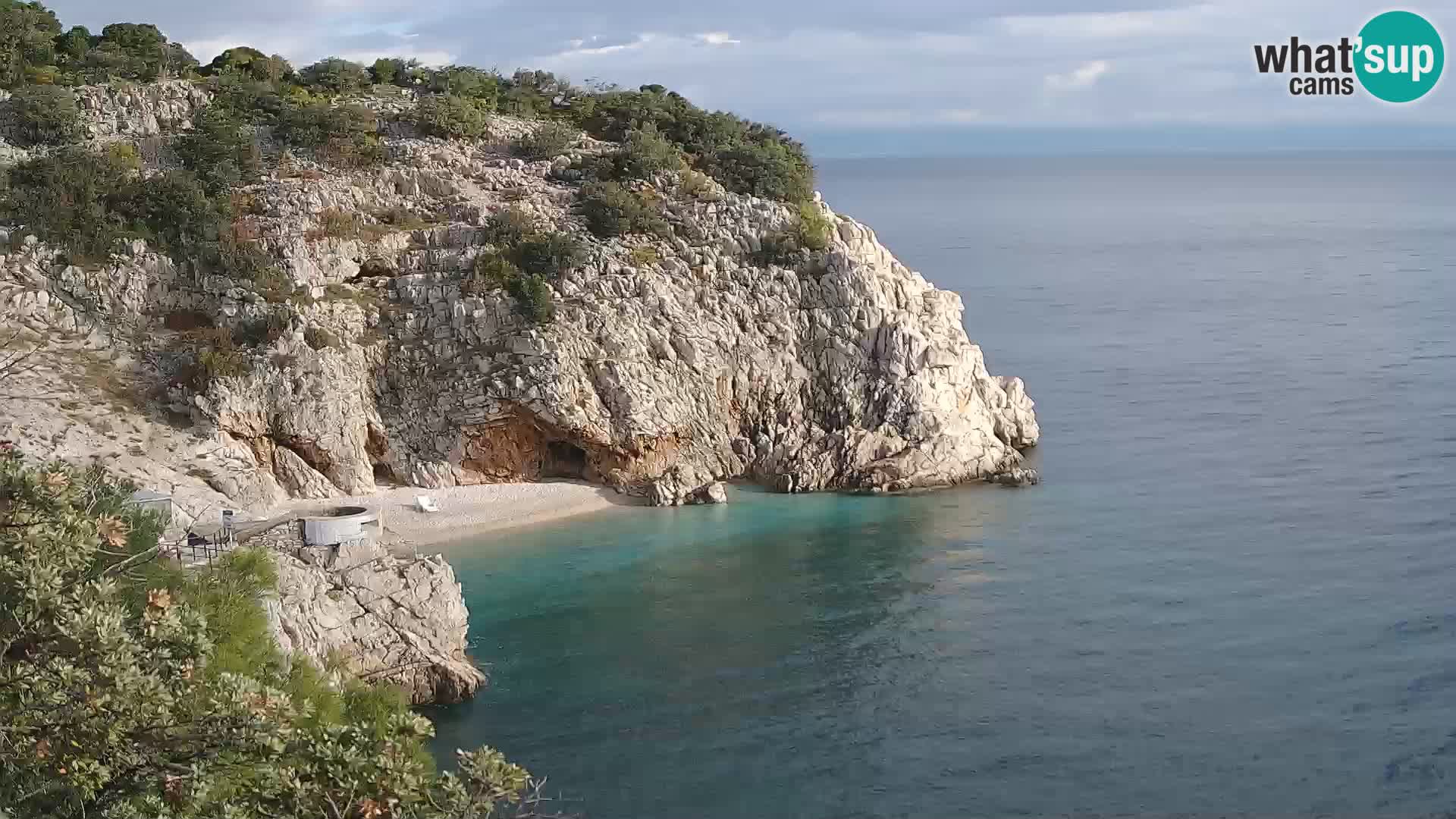Webcam Brseč beach – Mošćenička Draga – Croatia