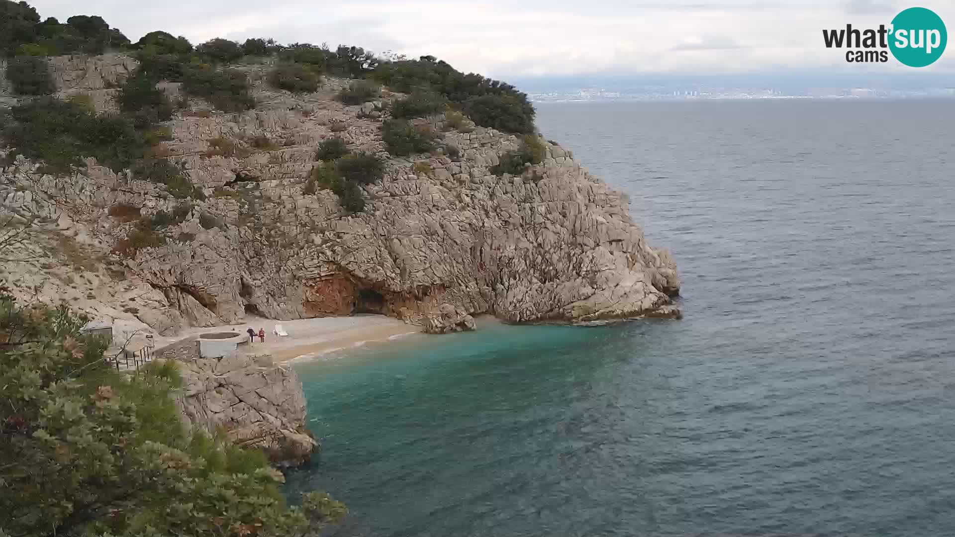 Webcam Brseč Strand – Mošćenička Draga – Kroatien