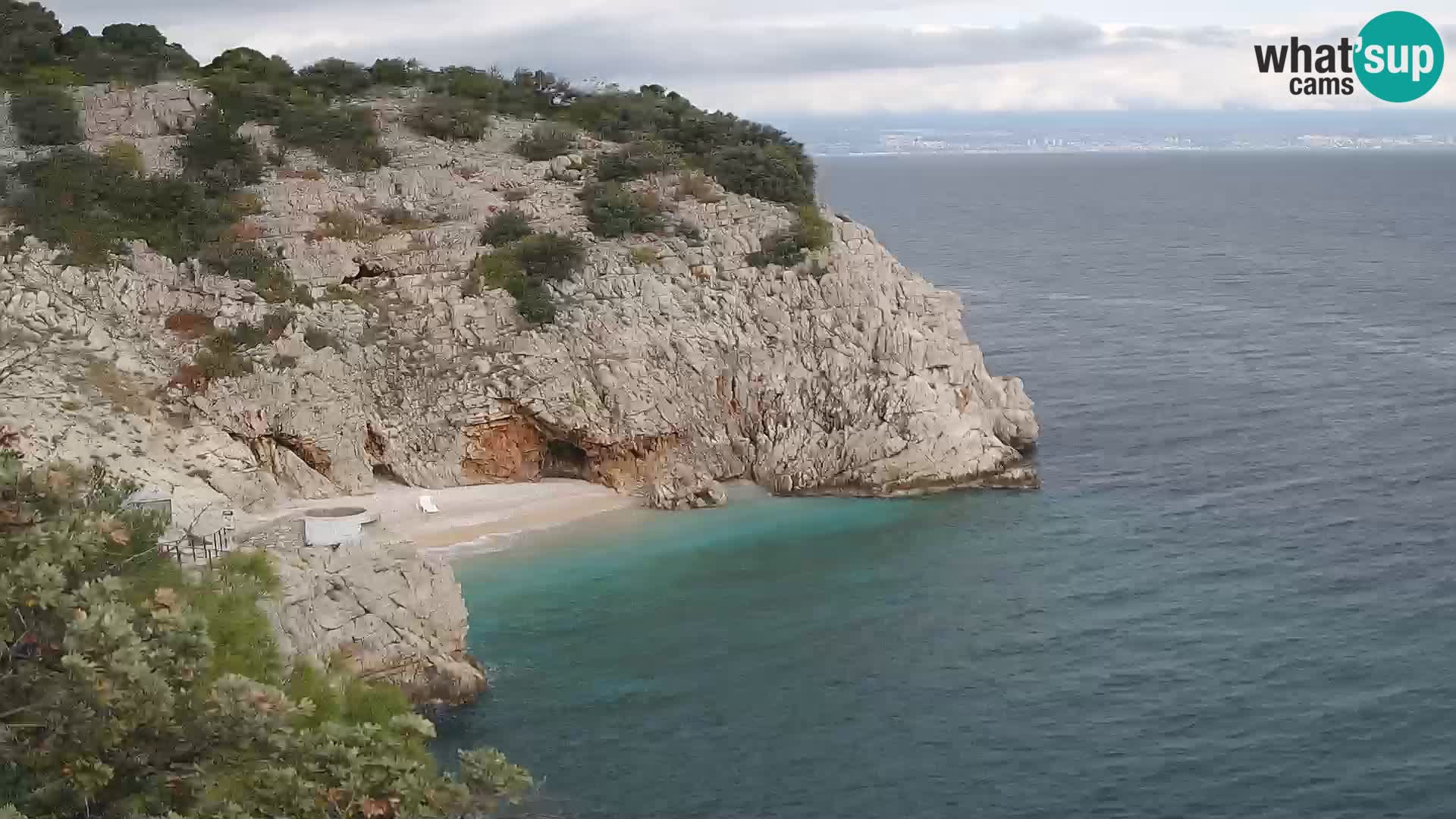 Webcam Brseč beach – Mošćenička Draga – Croatia