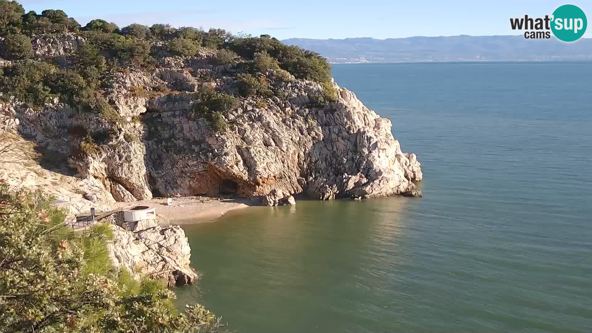 Webcam Brseč beach – Mošćenička Draga – Croatia