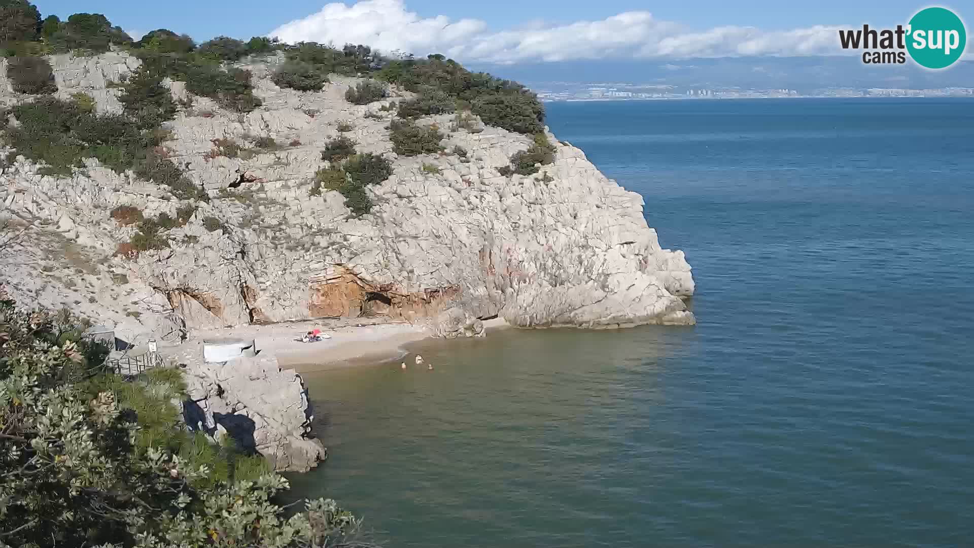 Webcam Bersezio spiaggia – Draga di Moschiena – Croazia