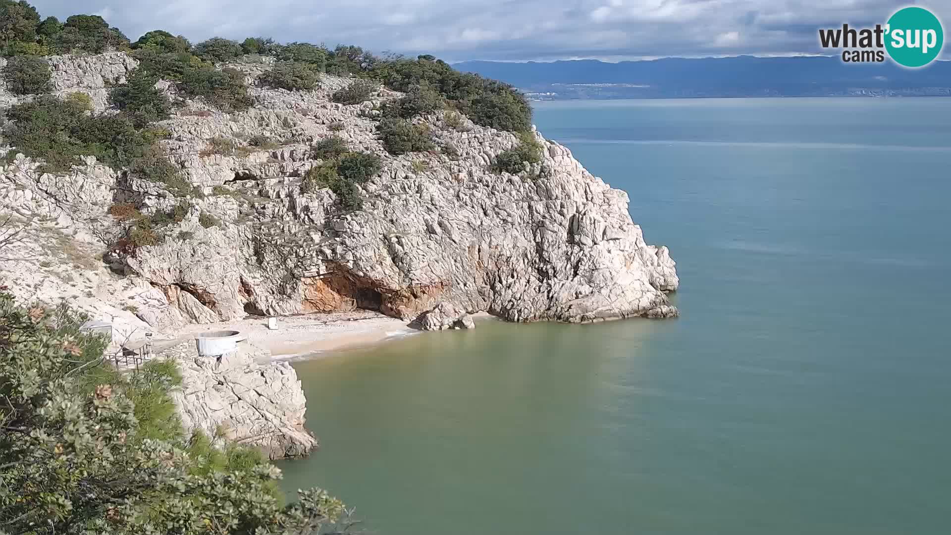Web kamera plaže Brseč – Mošćenička Draga – Hrvatska