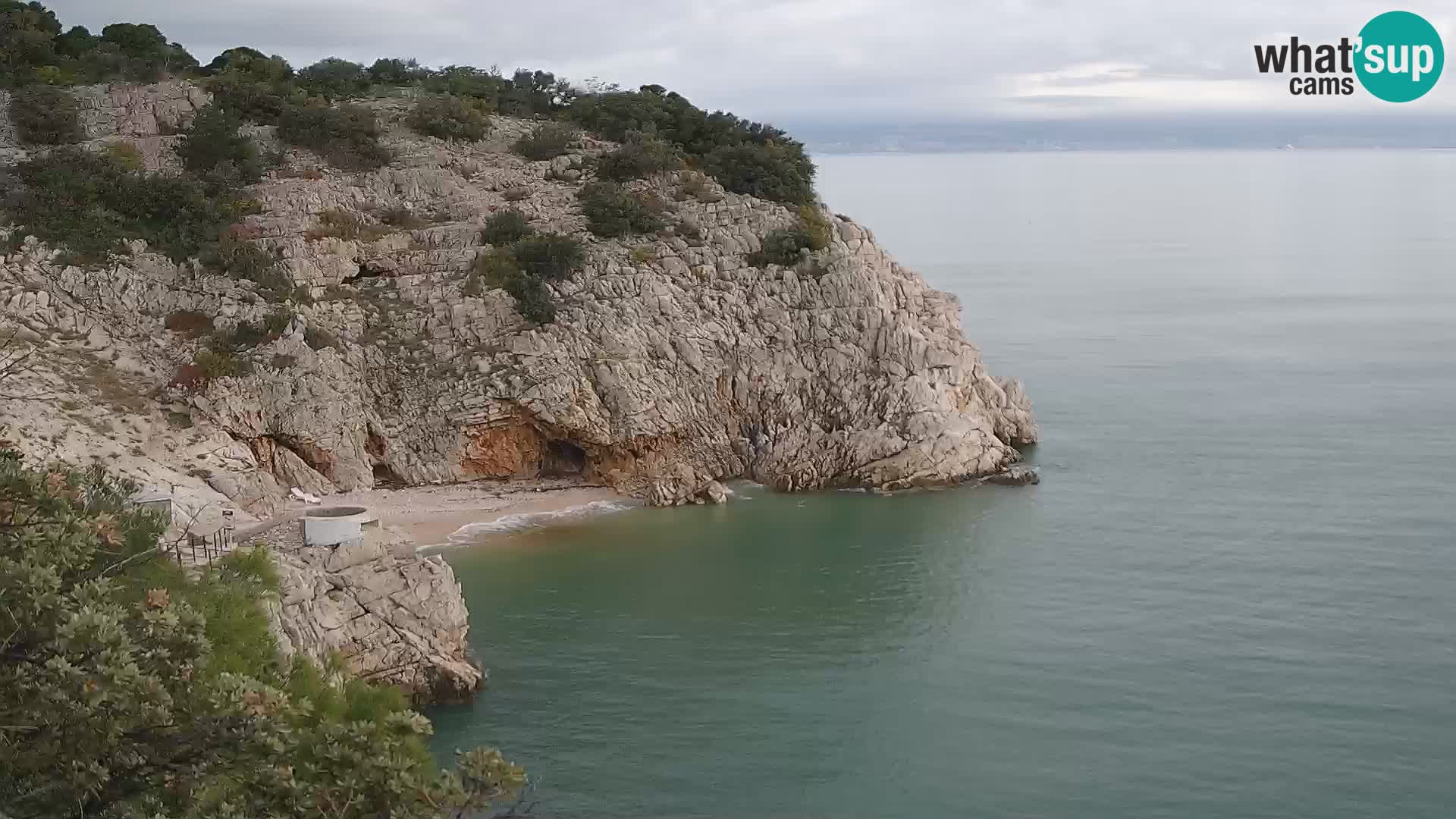 Webcam Brseč beach – Mošćenička Draga – Croatia