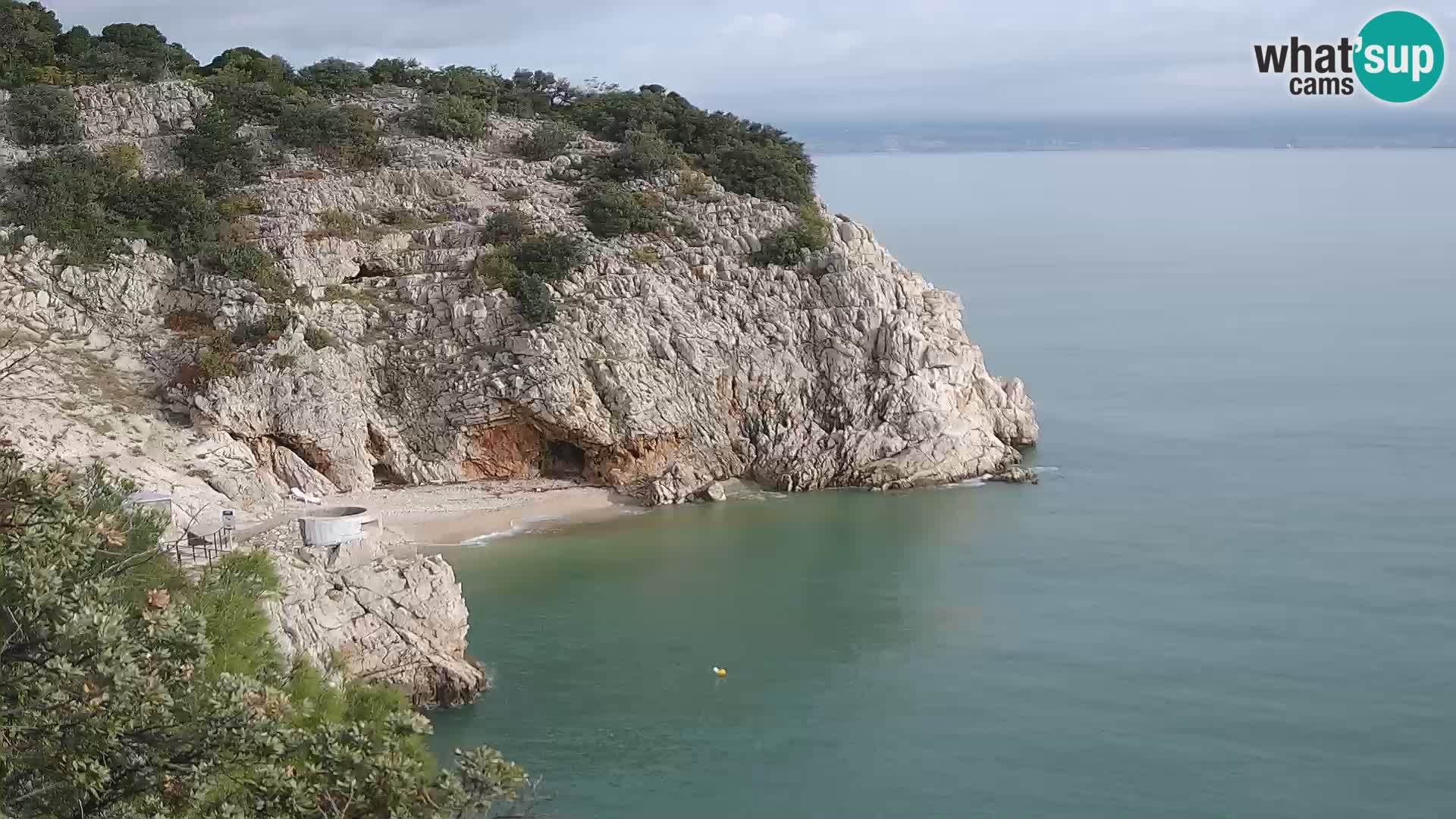 Webcam Brseč beach – Mošćenička Draga – Croatia