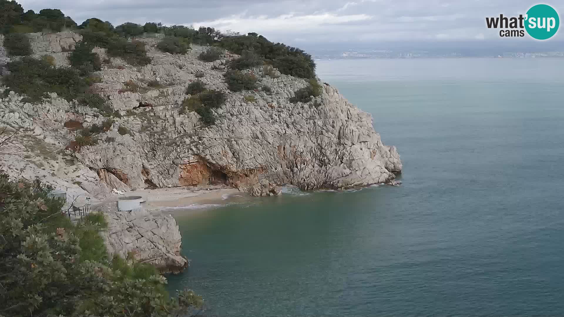 Webcam Brseč beach – Mošćenička Draga – Croatia