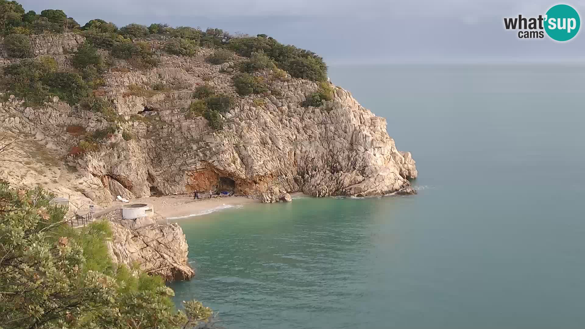 Cámara web de la playa de Brseč en Mošćenička Draga, Croacia