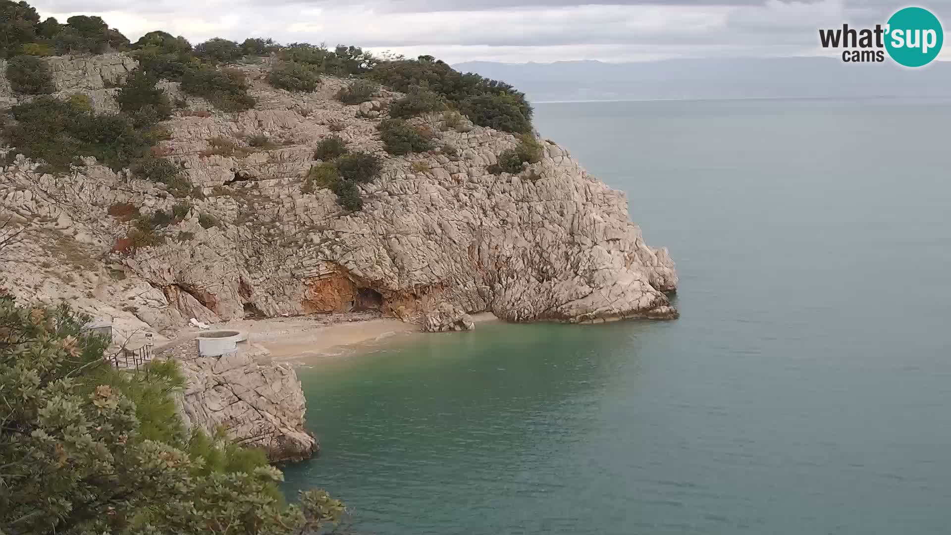 Cámara web de la playa de Brseč en Mošćenička Draga, Croacia