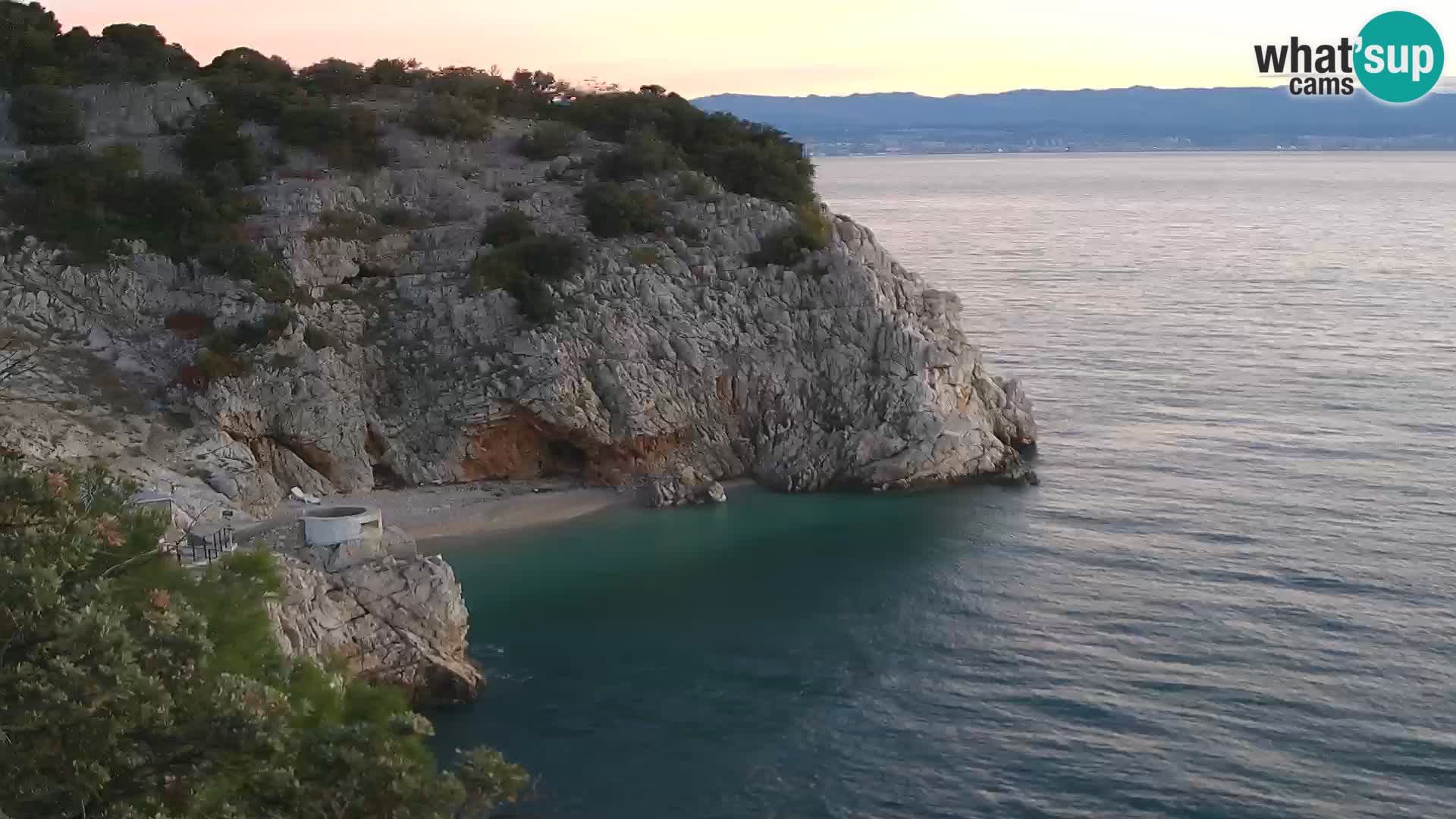 Webcam Bersezio spiaggia – Draga di Moschiena – Croazia