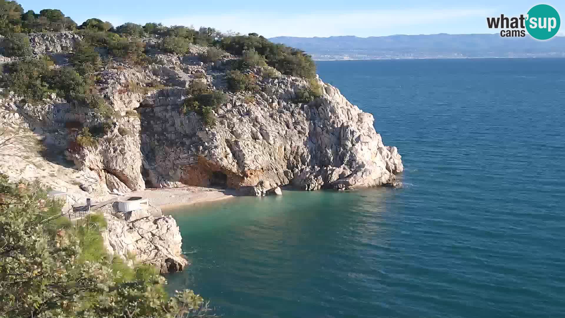 Webcam Bersezio spiaggia – Draga di Moschiena – Croazia
